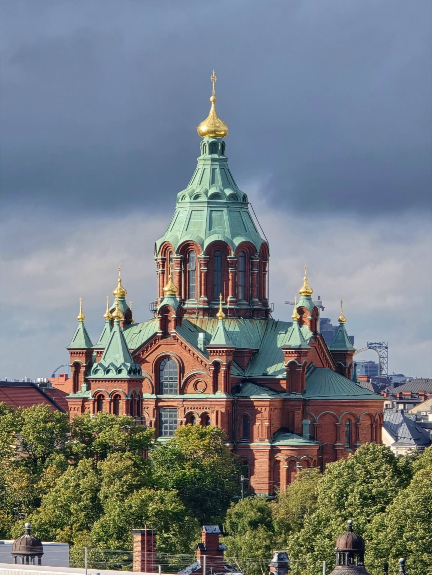 Helsinki's Uspenski Cathedral's Golden Domes