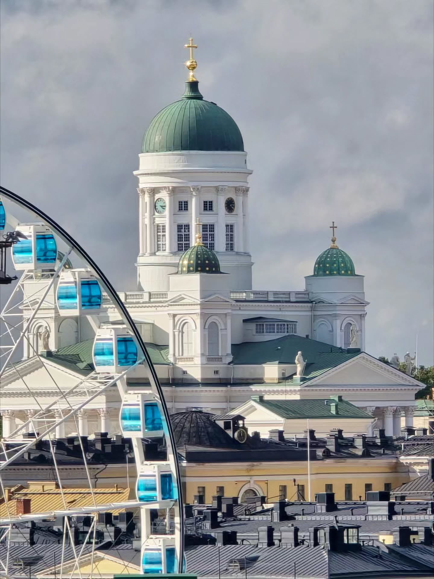 Iconic Helsinki Views: Cathedral and Ferris Wheel