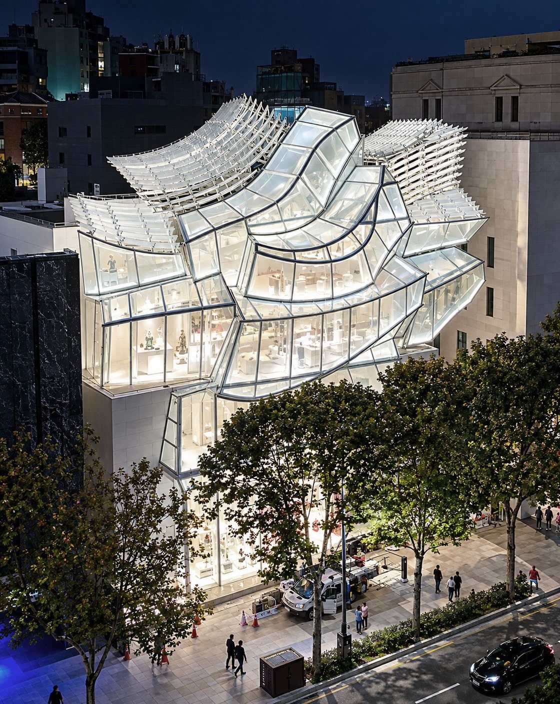 Louis Vuitton Maison Seoul's Unique Gehry Design