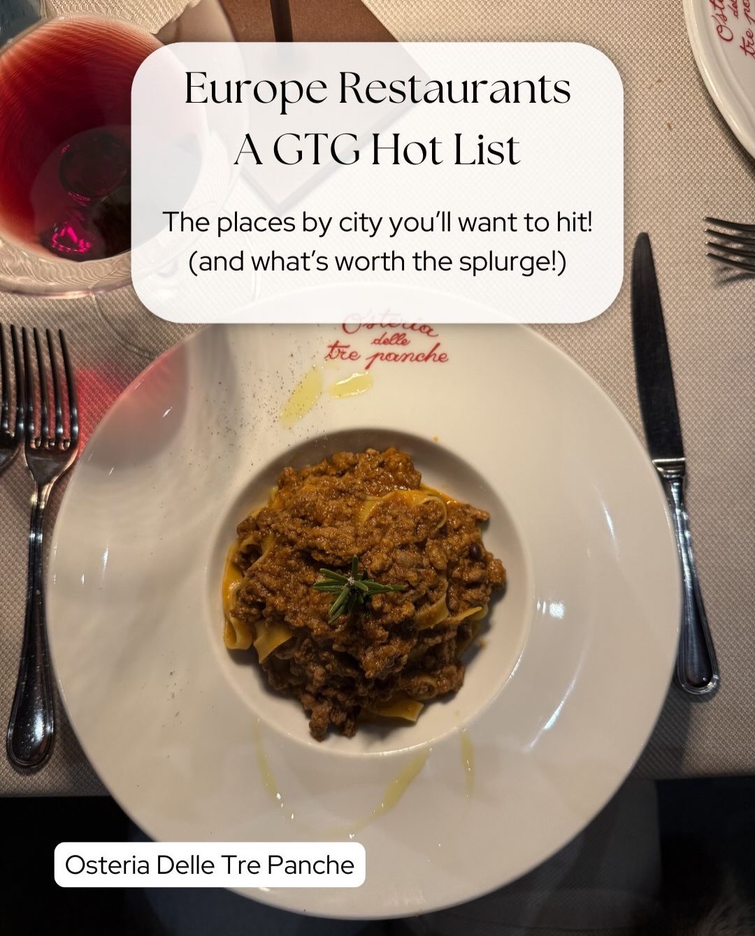 European Hot List of Brunch, Lunch, and Dinner Spots