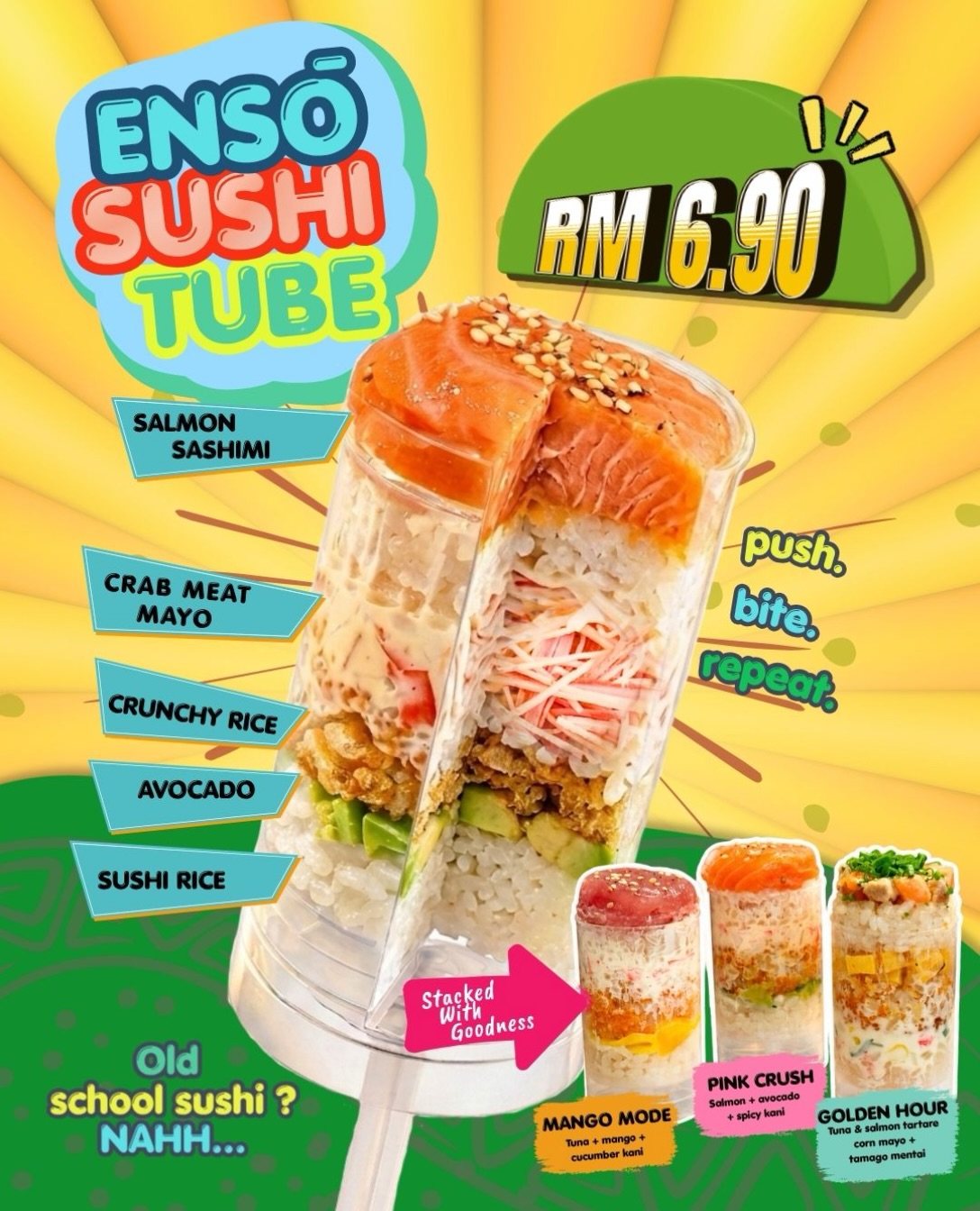 Sushi Tubes Available On Weekends