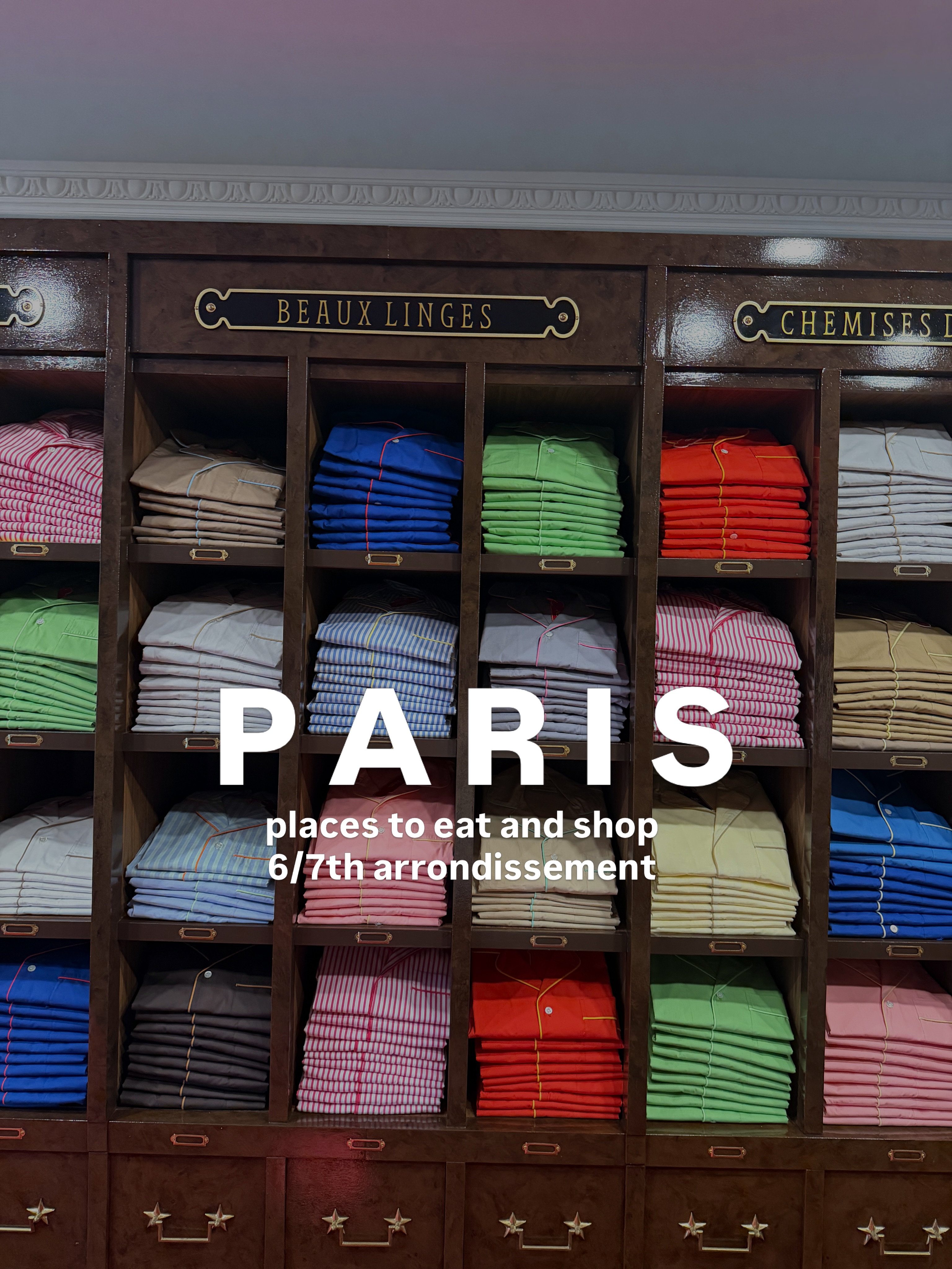 Paris Shopping and Dining Guide: 6th and 7th Arrondissements