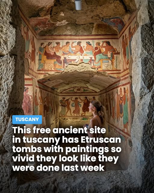 Etruscan Necropolis Showcases Ancient Painted Tombs