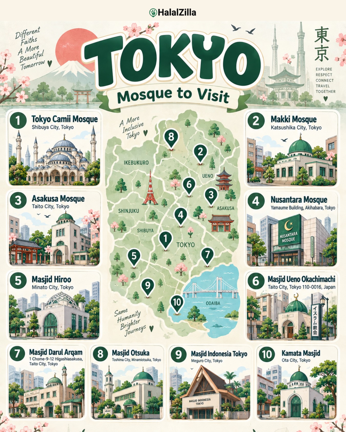 Tokyo's Mosques for Muslim Travelers