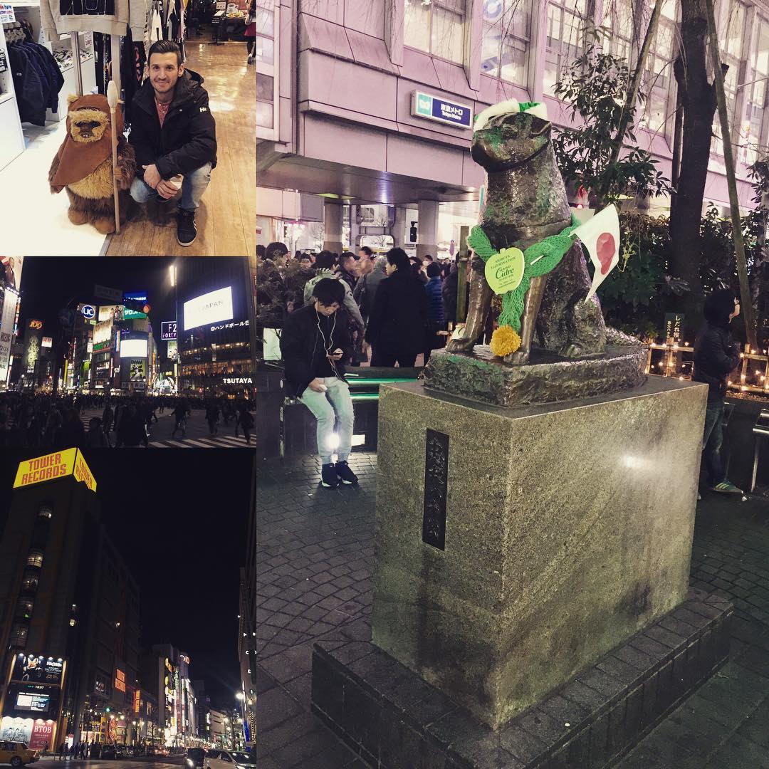Shibuya's Iconic Landmarks and Bustling Streets