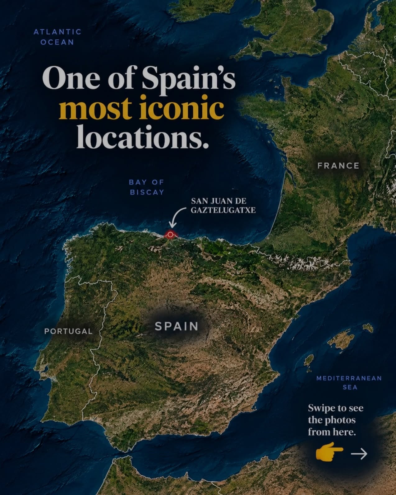 Iconic Basque Country Island With Winding Staircase