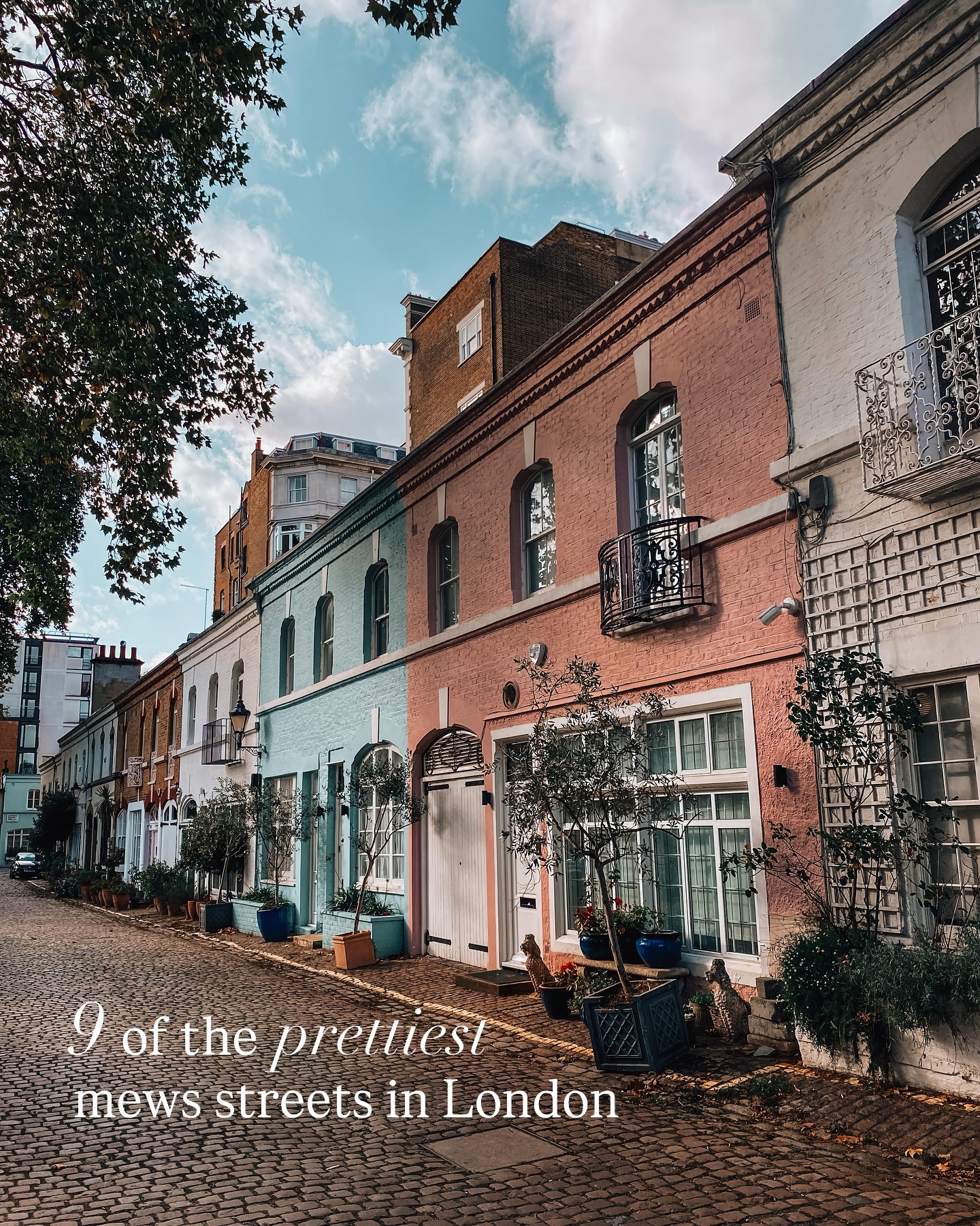 London's Prettiest Cobbled Mews Streets