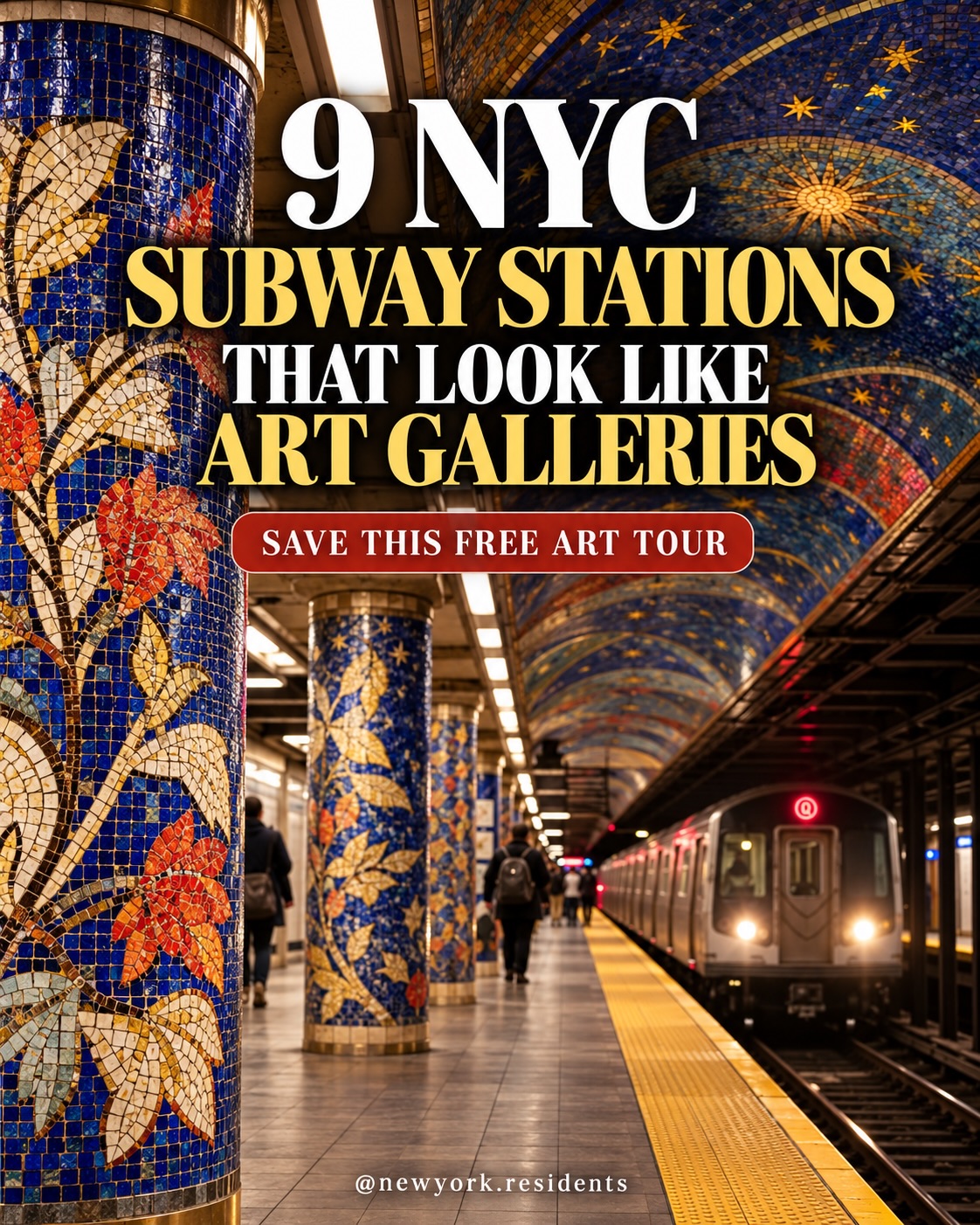 Nine NYC Subway Stations Showcase Public Art Installations