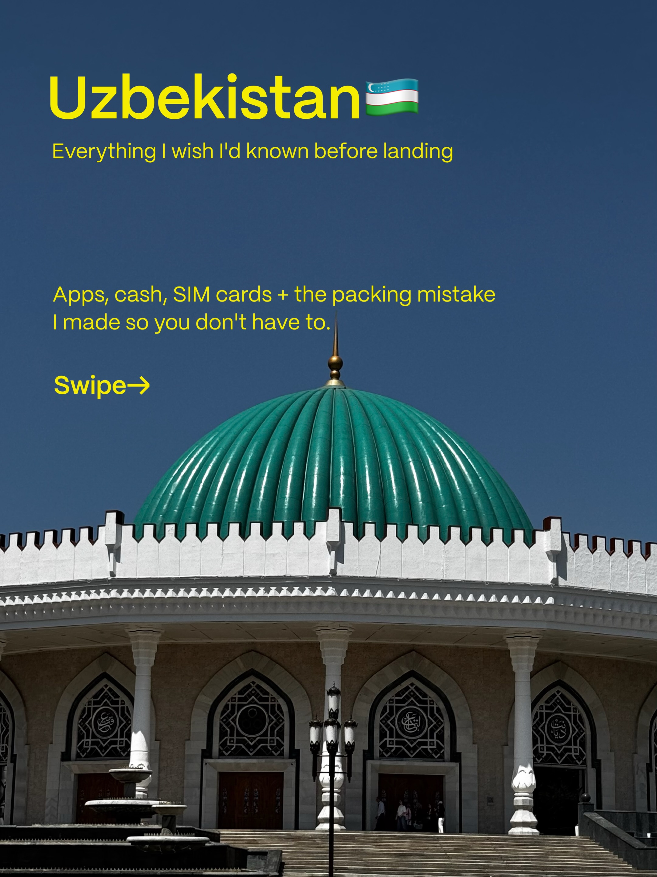Uzbekistan Travel Tips: Cash, Apps, SIM, & Packing