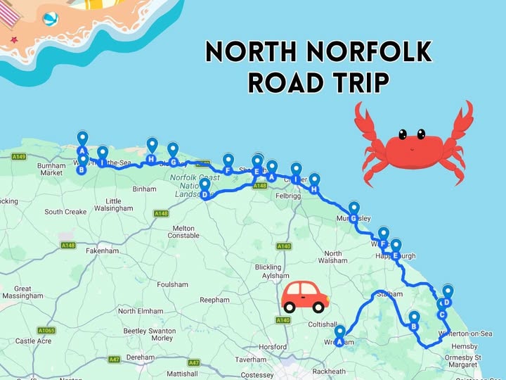 North Norfolk Coastal Road Trip Itinerary