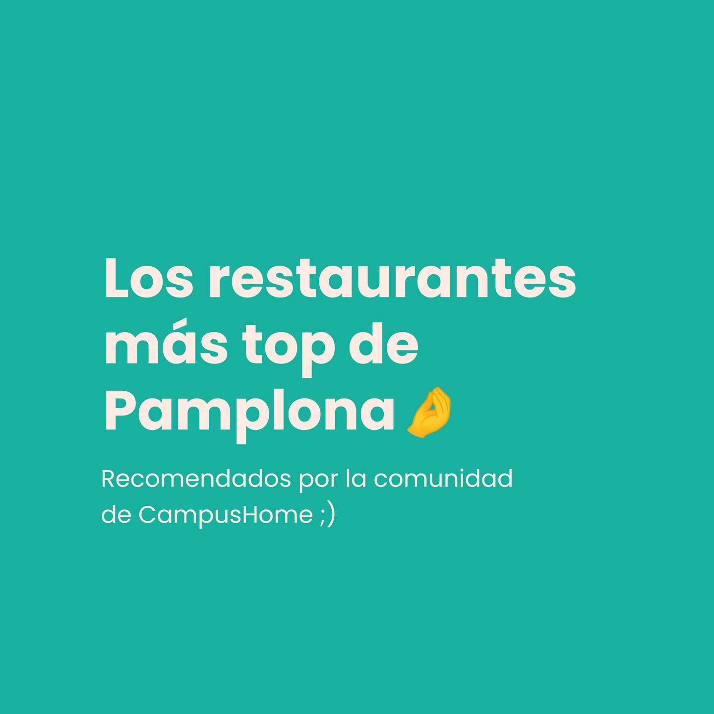 CampusHome Community's Top Restaurant Picks in Pamplona