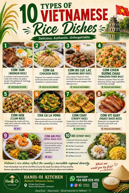 Vietnamese Rice Dishes From North to South