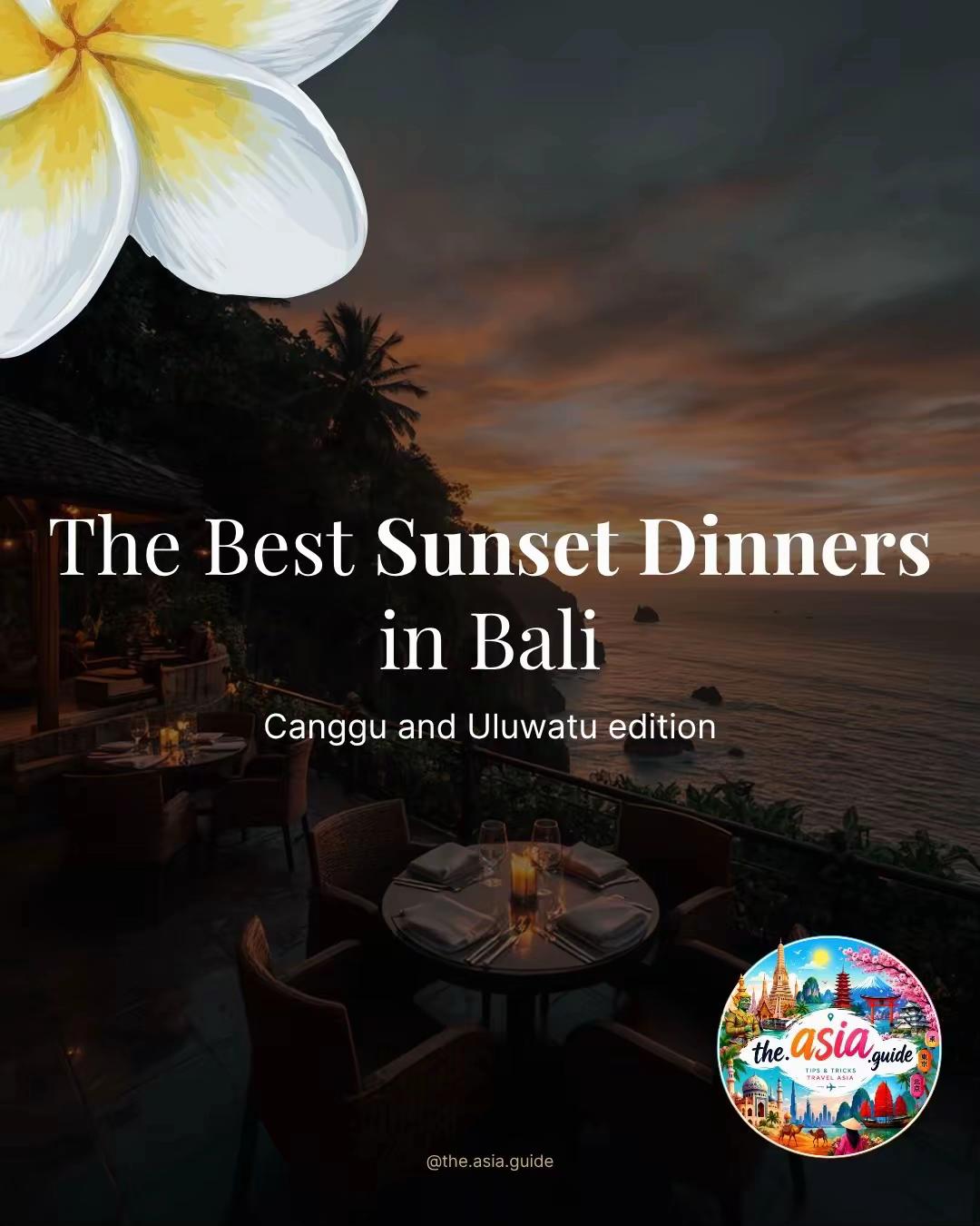 Bali's Best Sunset Dining Spots