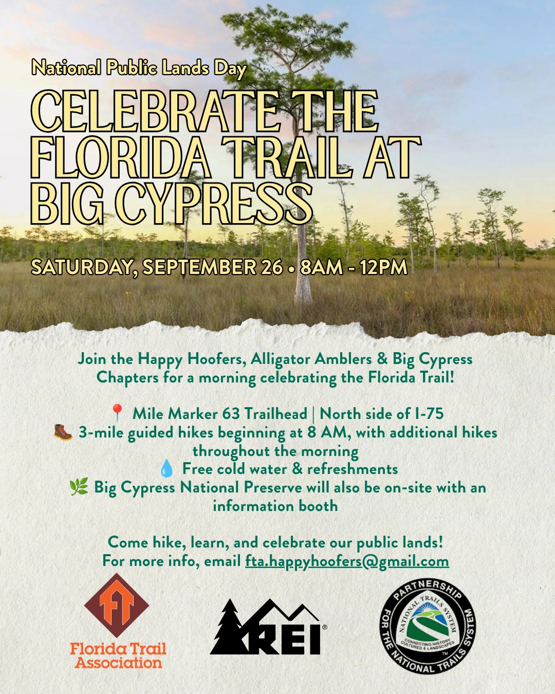 Florida Trail Celebration At Big Cypress