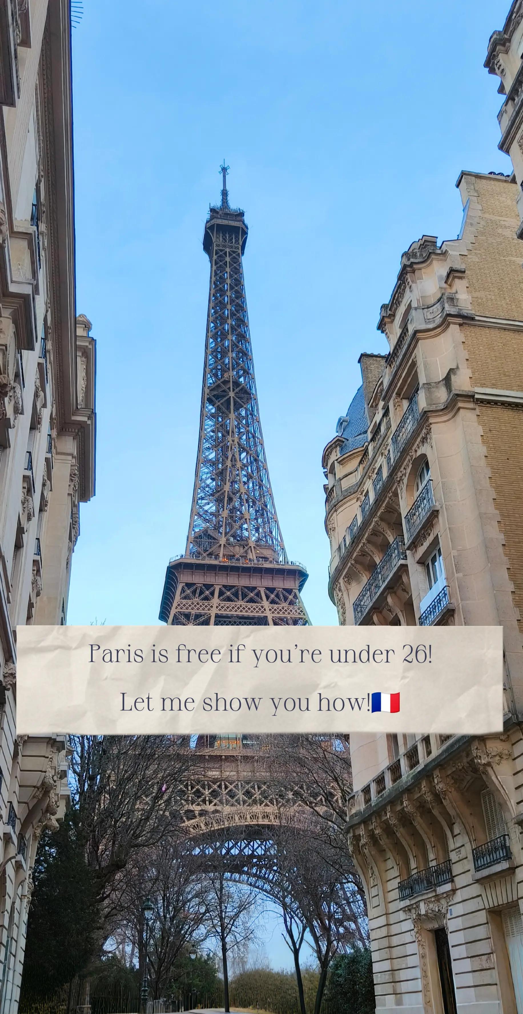 Paris Attractions For EU Citizens 18-26