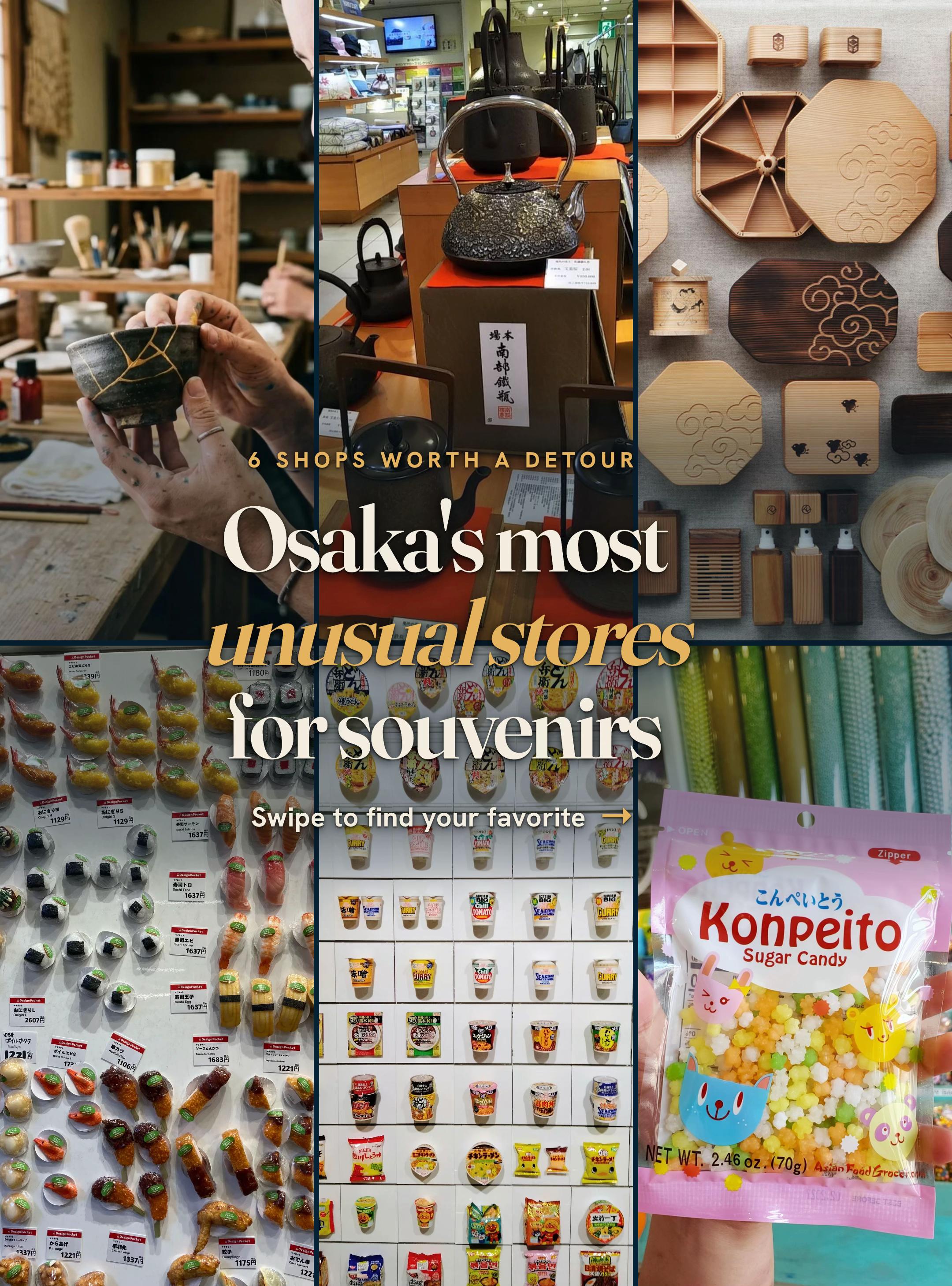 Osaka's Unique Museums And Food Sample Shops