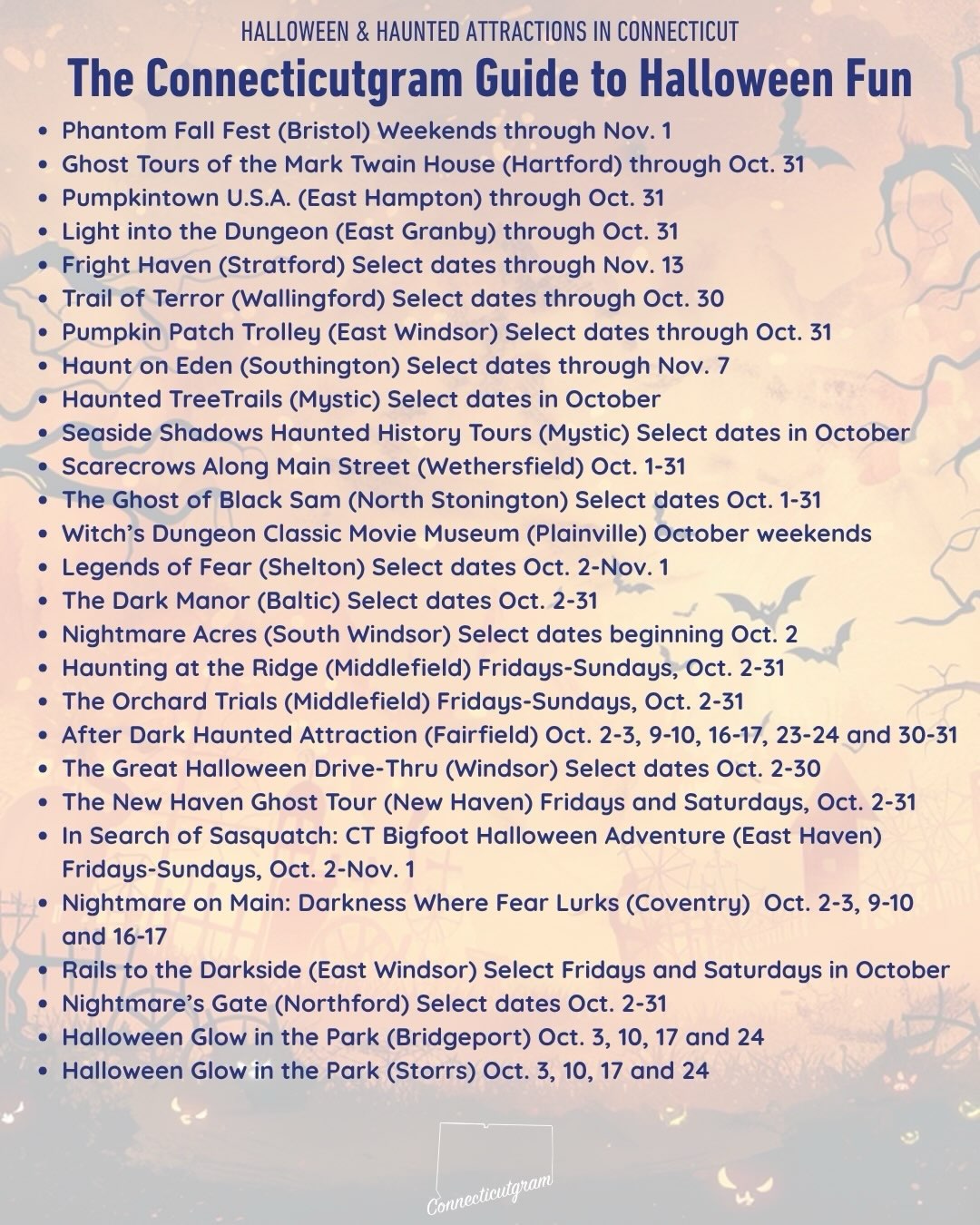Connecticut Halloween Attractions And Haunted Events