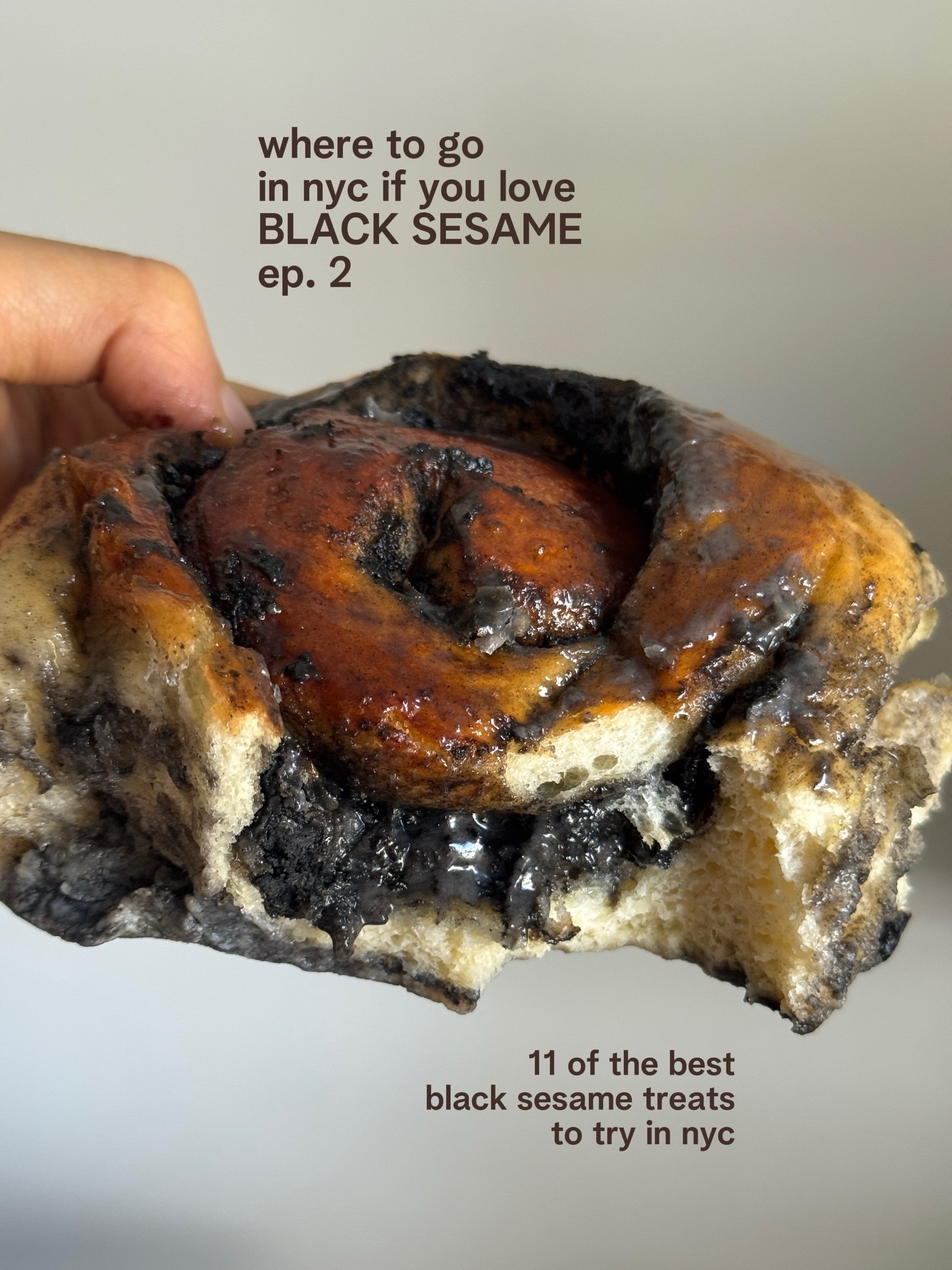 NYC Black Sesame Delights at Bakeries and Cafes