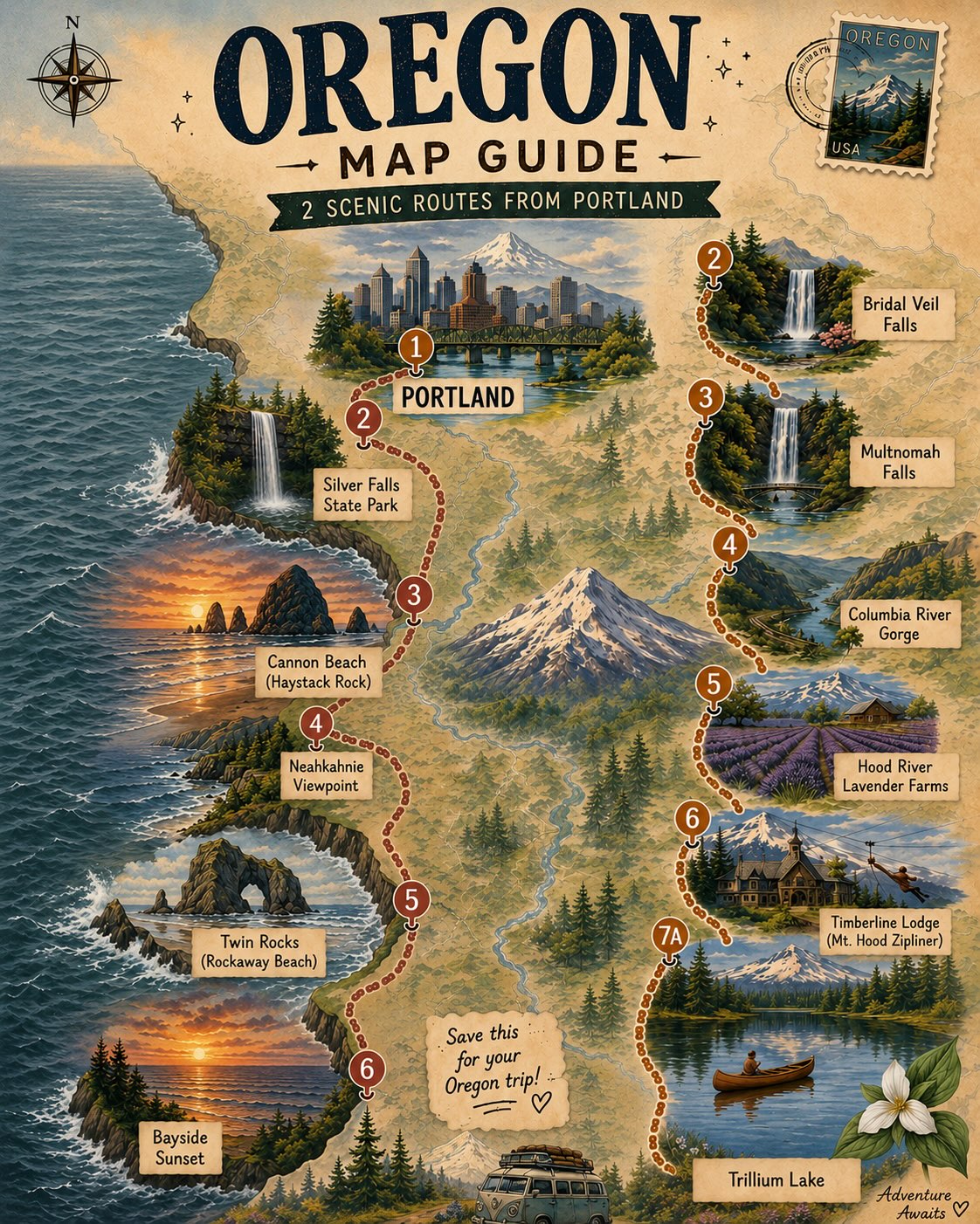 Oregon Road Trip: Coast, Gorge, and Mount Hood