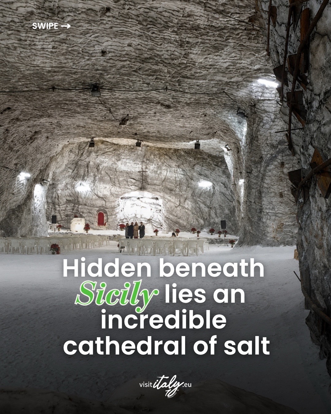 Underground Salt Cathedral Carved in Sicily