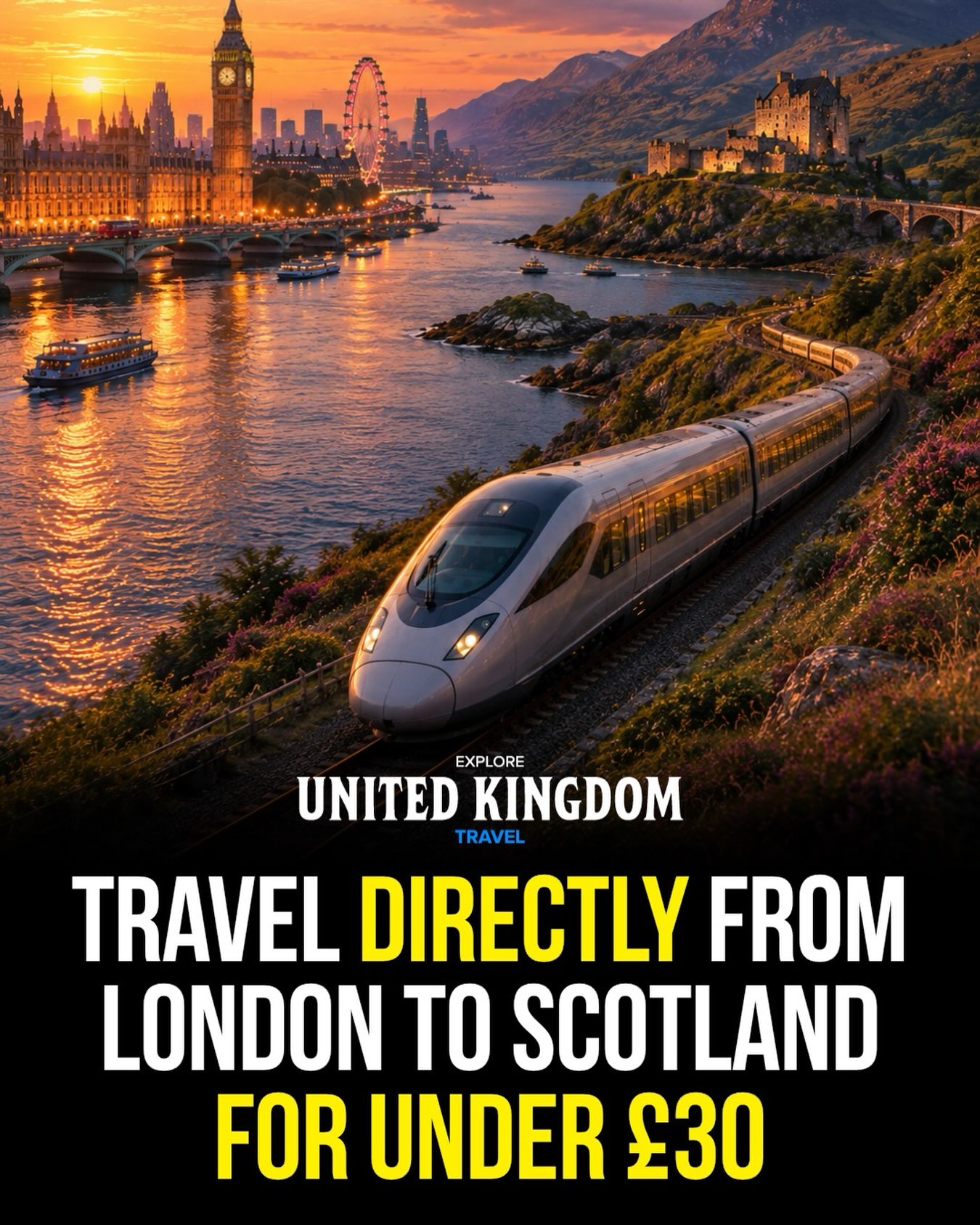 London to Edinburgh Budget Train Journey