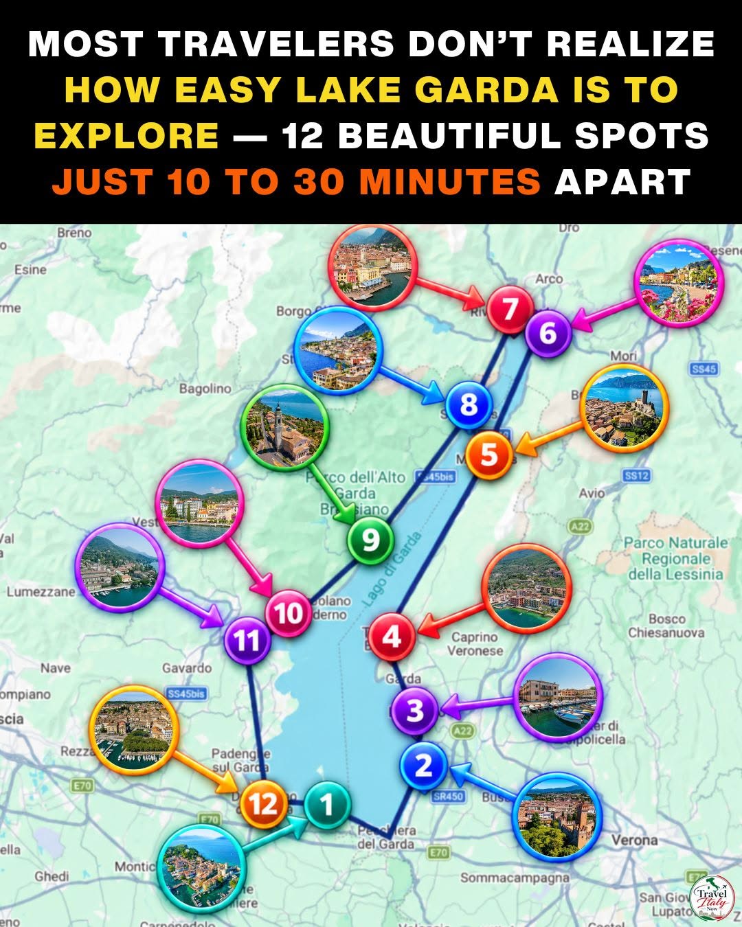 Lake Garda's Diverse Towns and Scenery