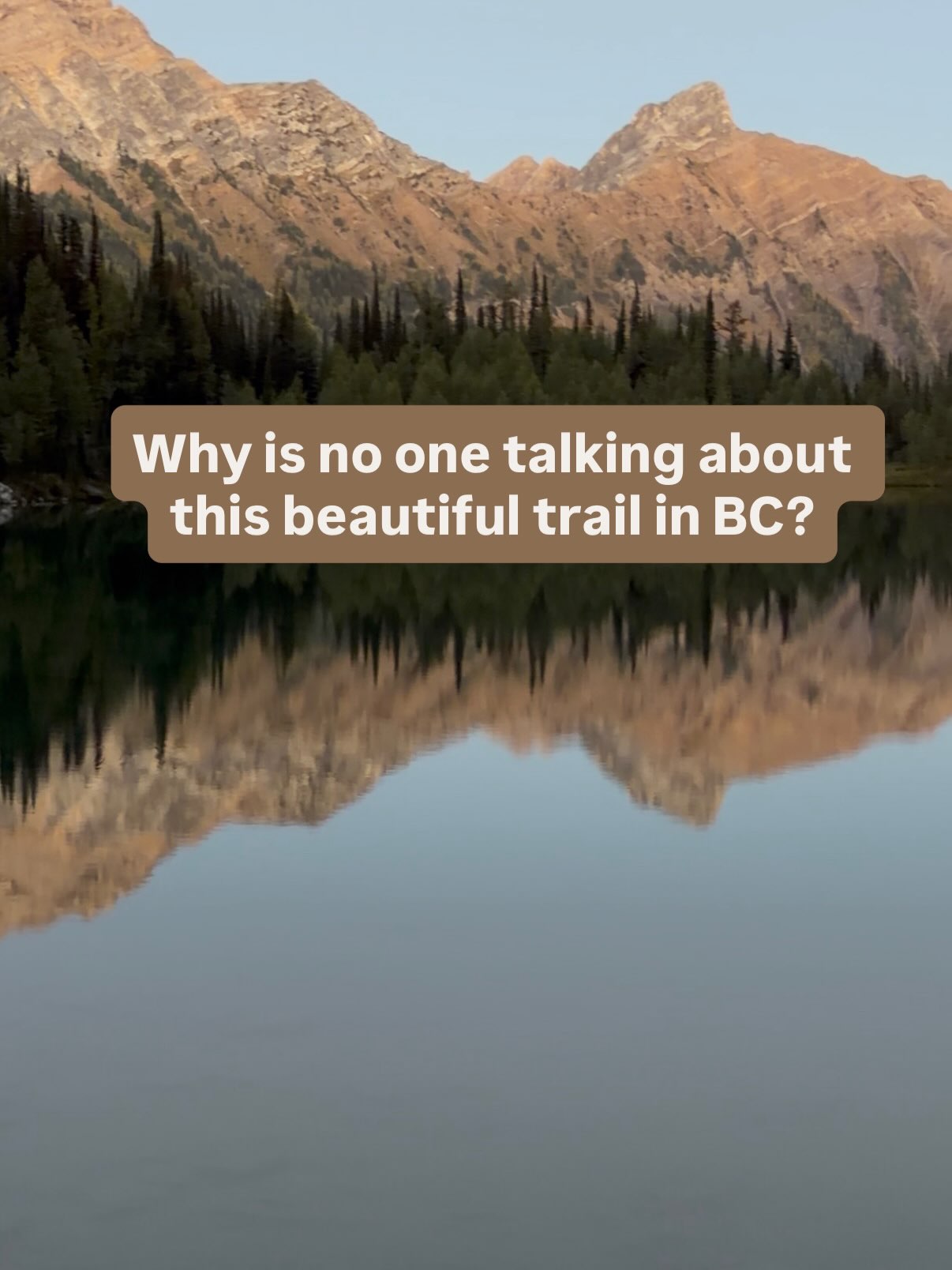 British Columbia Trails With Larch Trees And Mountain Views