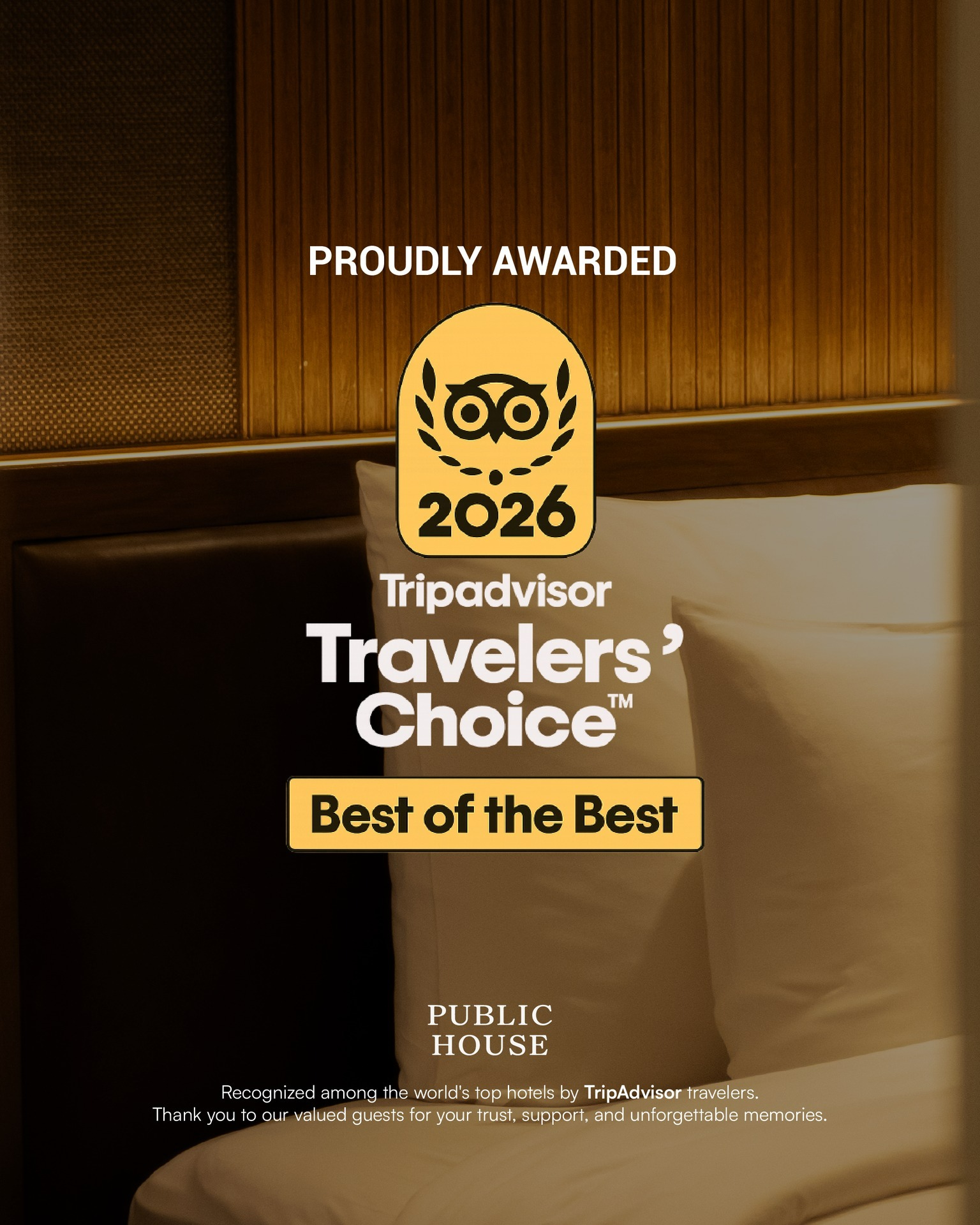 Public House Bangkok's Top Global Hotel Accolade