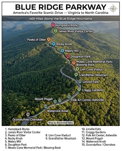 Blue Ridge Parkway's Best Stops in Virginia and NC