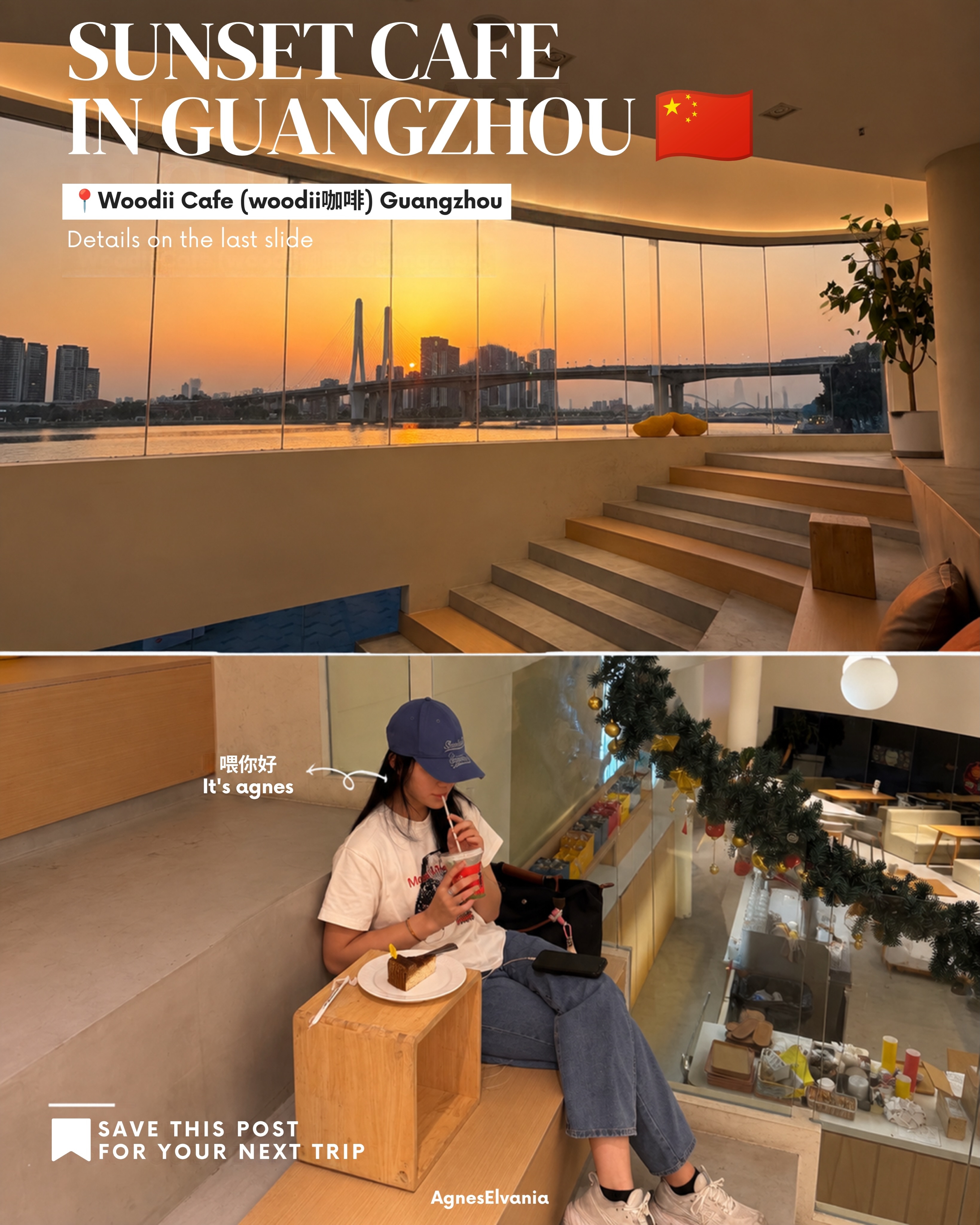 Guangzhou Cafe Offers Scenic River and Sunset Views