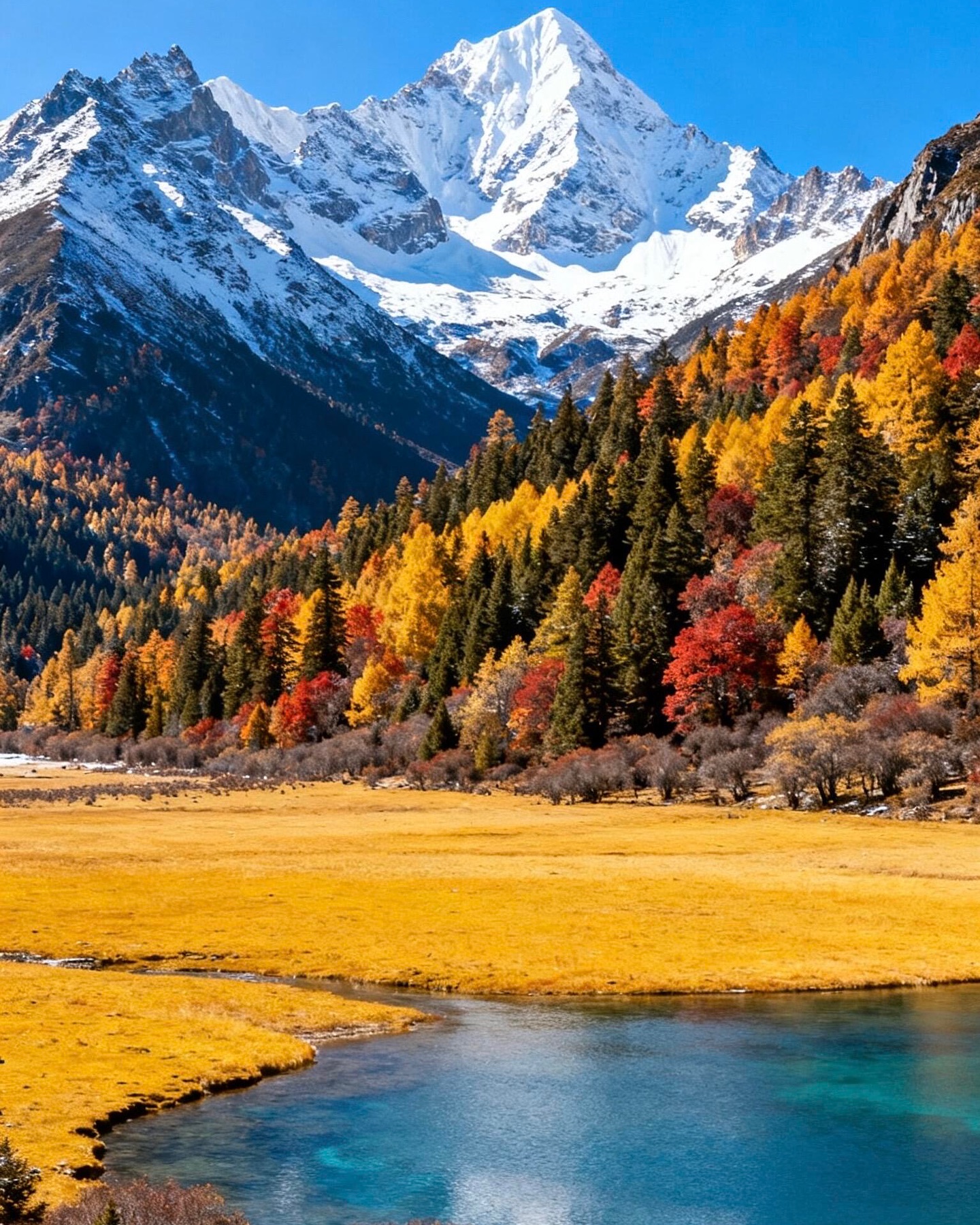 Western Sichuan Autumn: Mountains, Lakes, and Villages