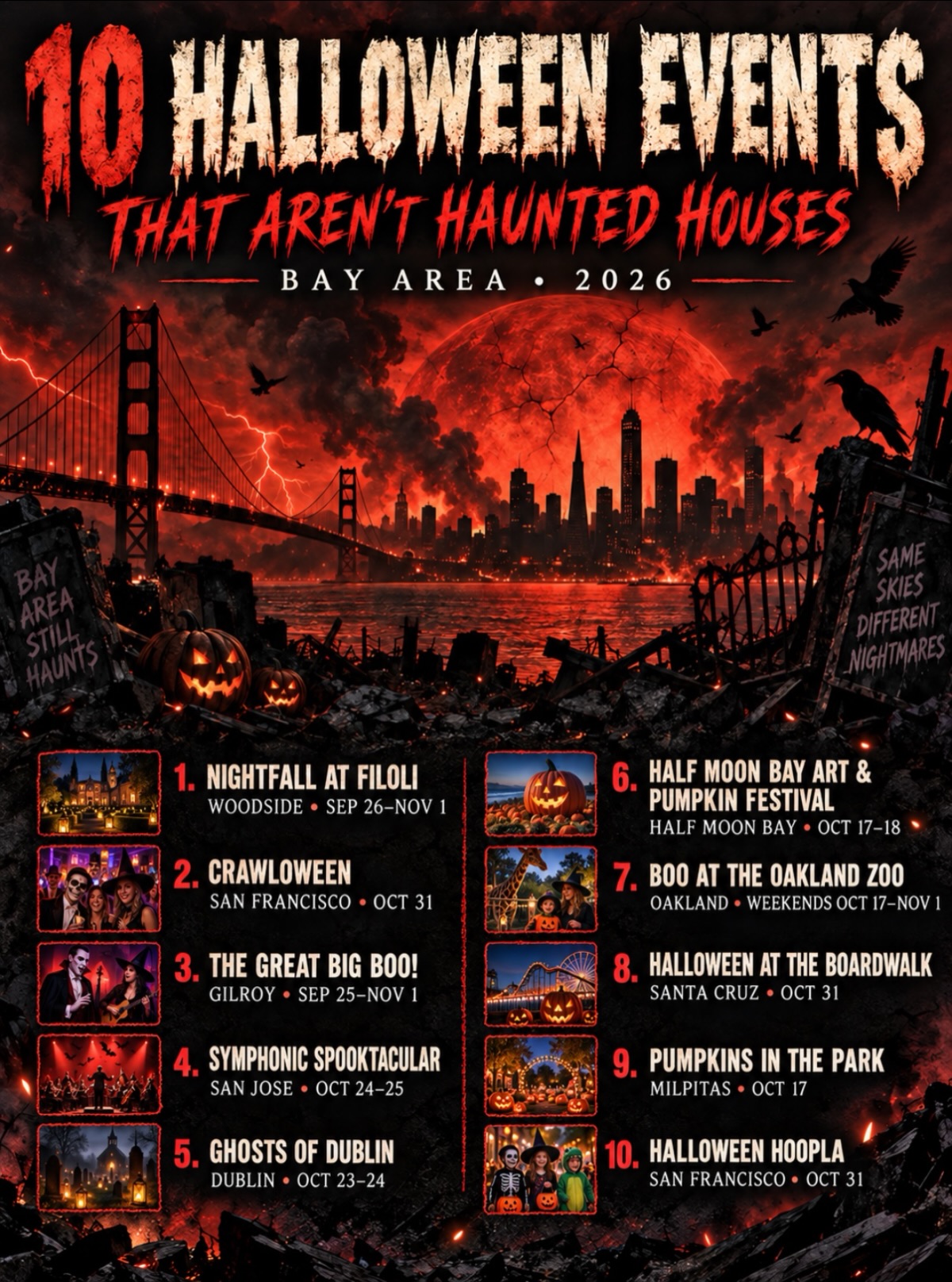 Bay Area Destinations for Halloween Fun