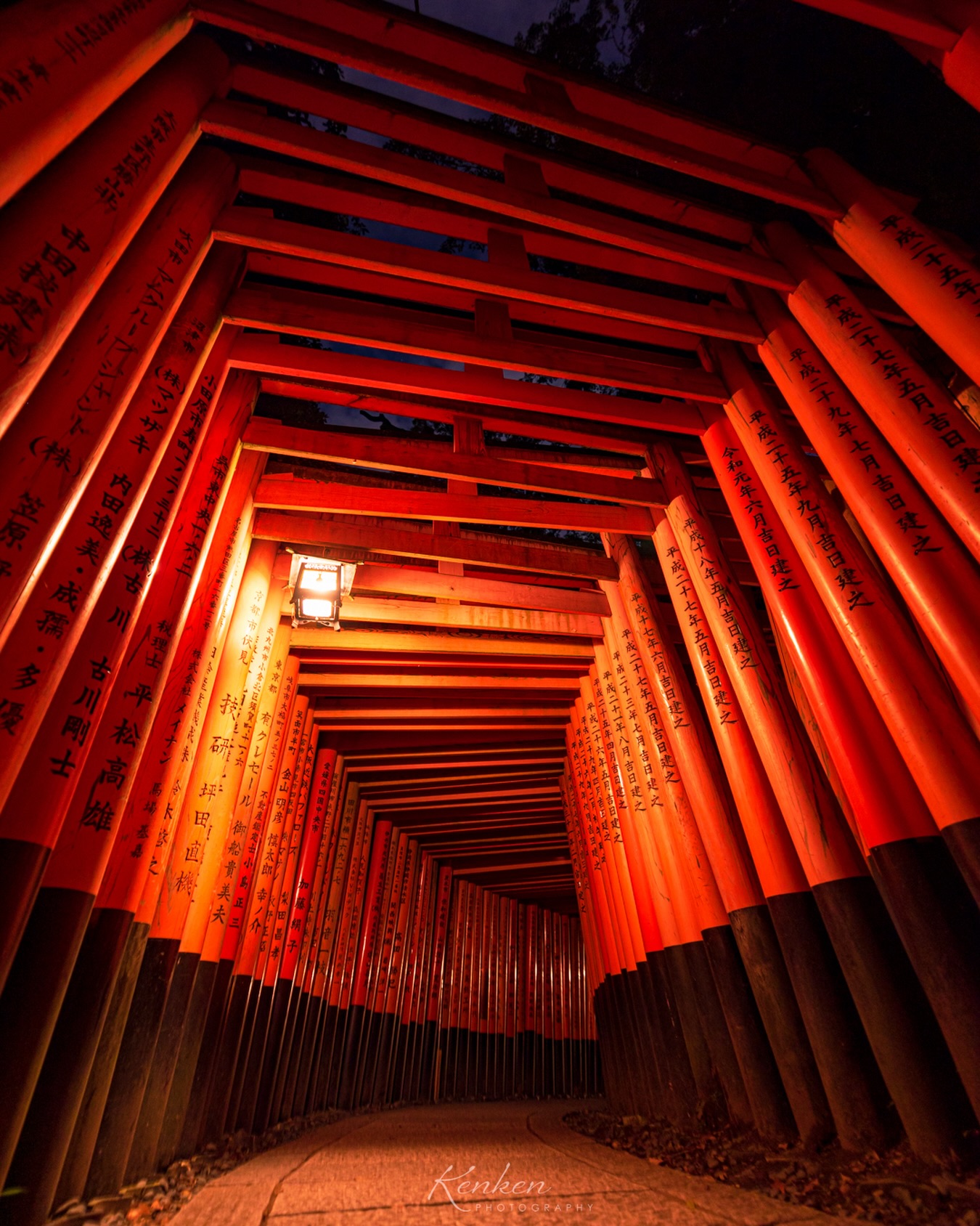 Breathtaking Night Views At Fushimi Inari Shrine