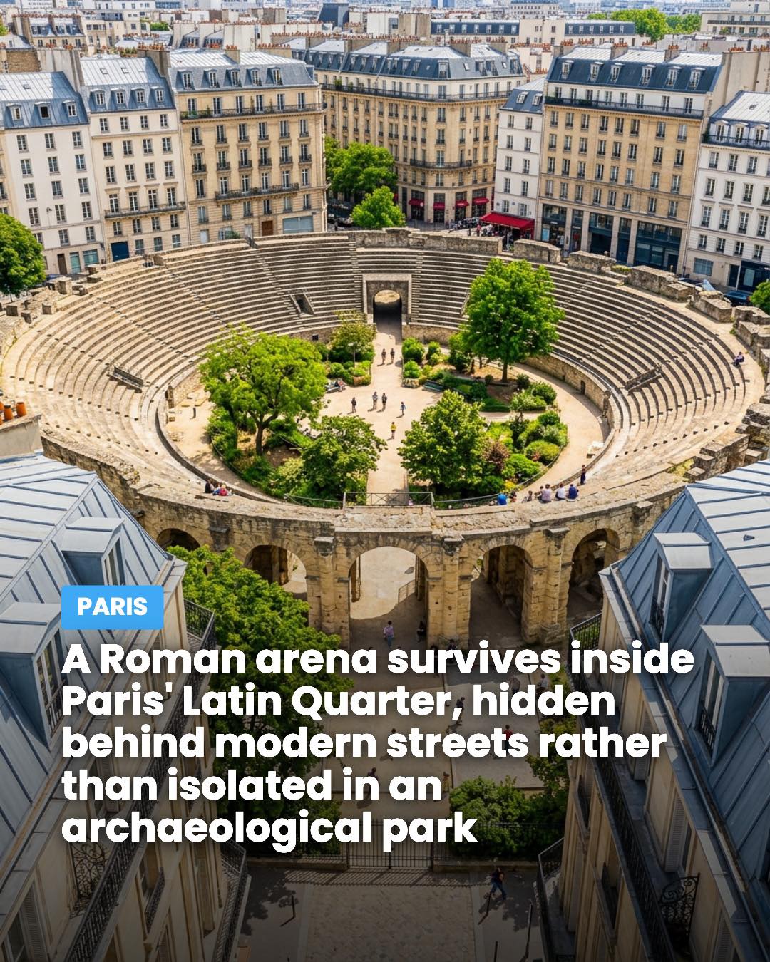 Ancient Roman Arena Remains in Paris