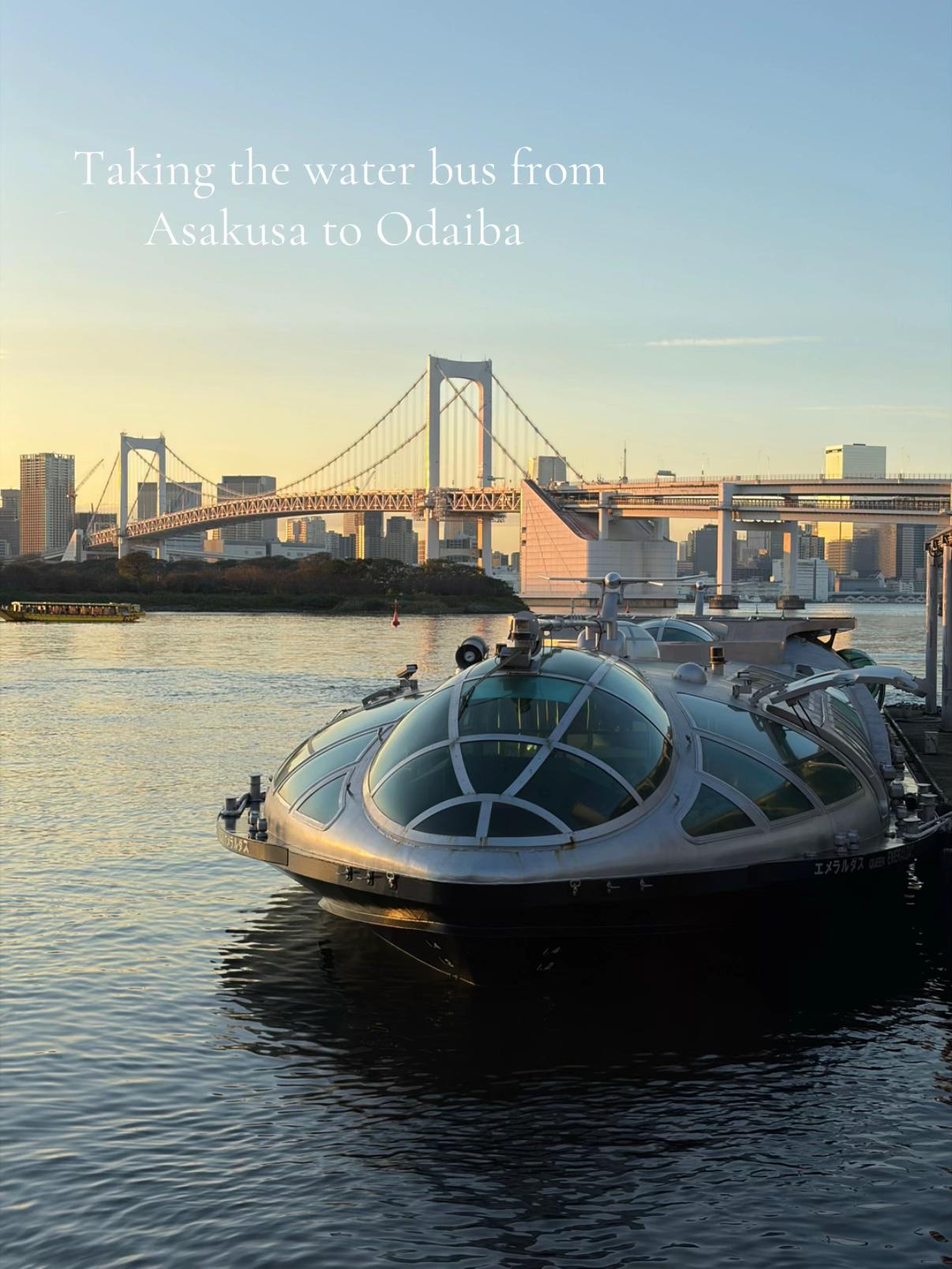 Tokyo Water Bus Trip From Asakusa To Odaiba