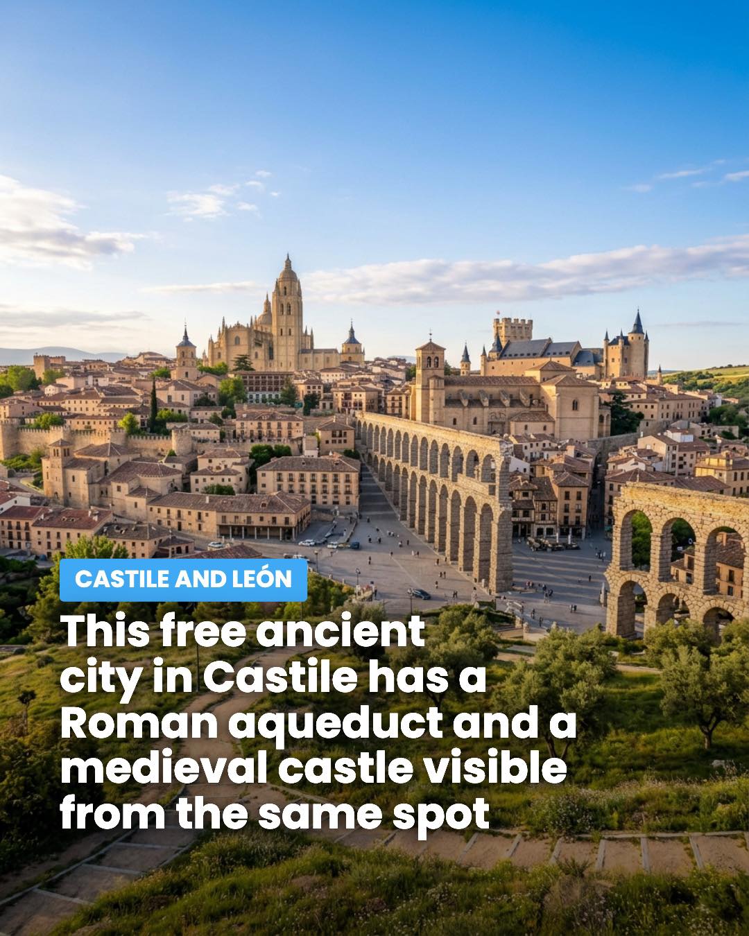 Segovia's Heritage Sites: Aqueduct, Cathedral, and Alcázar