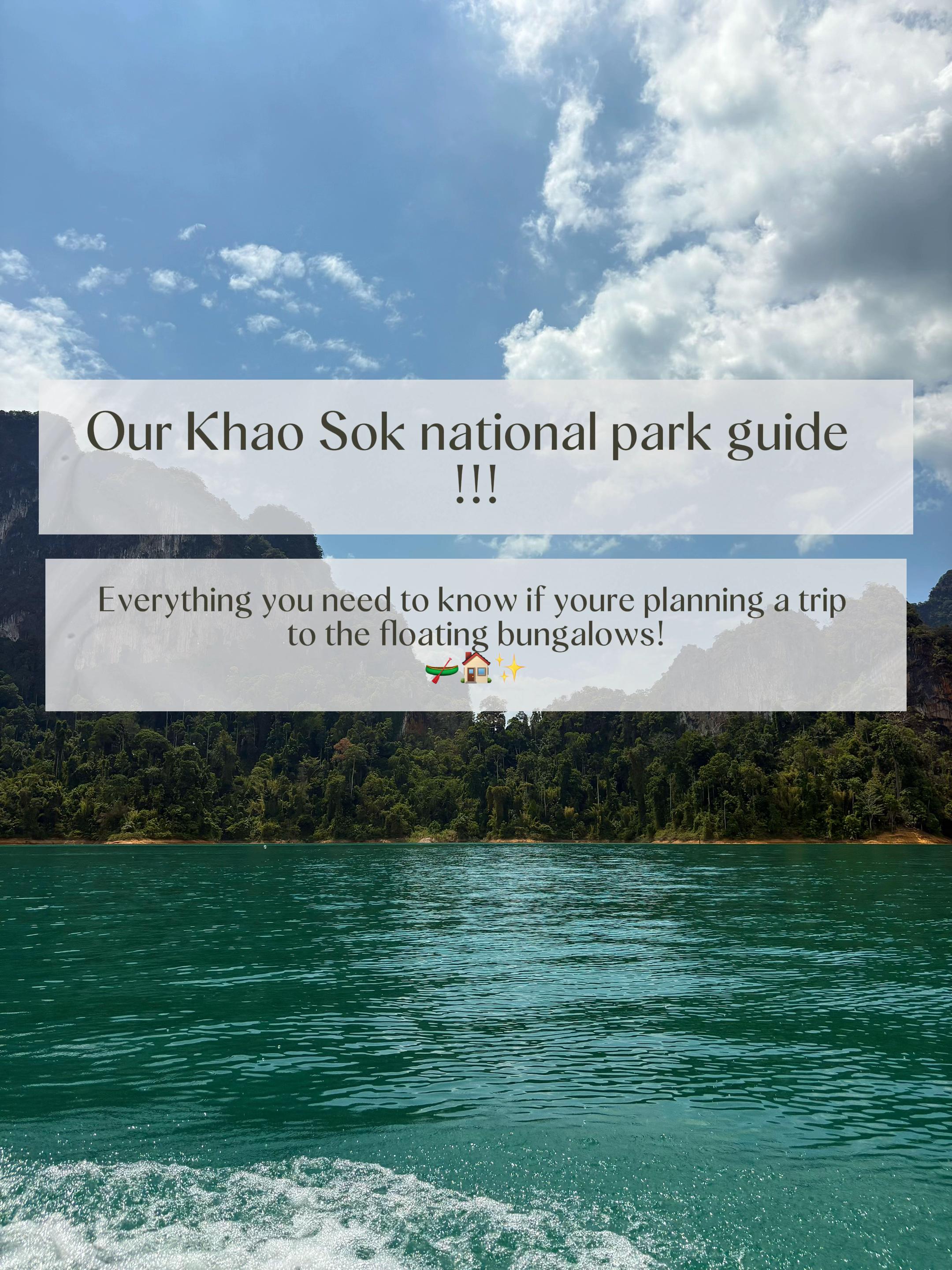 Khao Sok National Park Floating Bungalow Guide