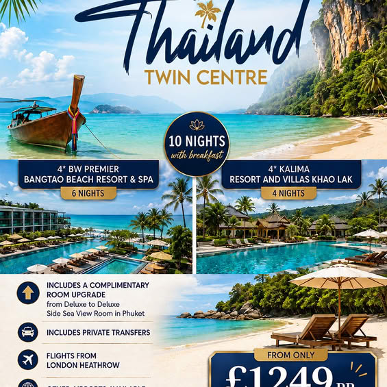 Thailand Beach Resorts Twin-Centre Holiday
