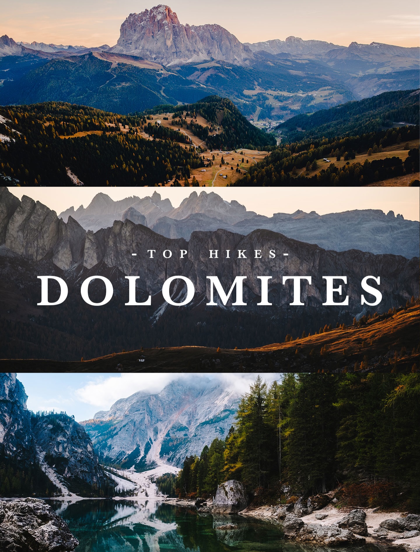Dolomites Hiking Trails With Stunning Mountain Scenery
