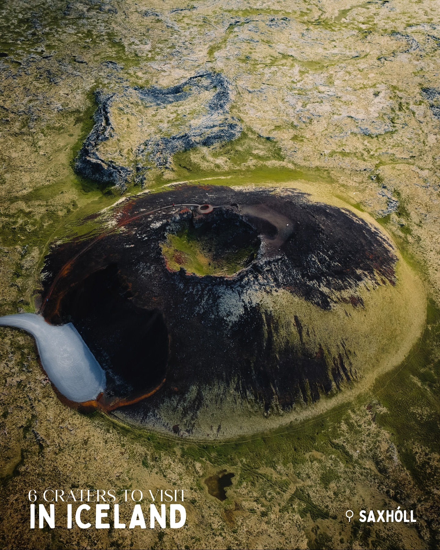 Icelandic Craters and Volcanic Landscapes