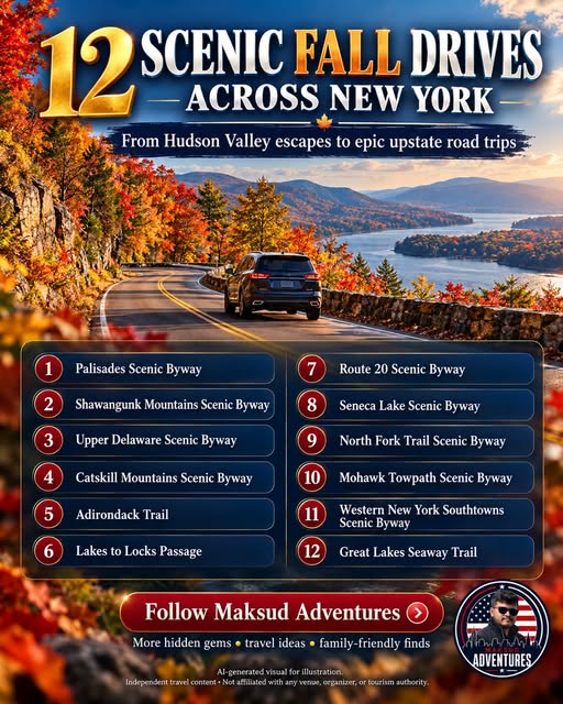 New York's Top Scenic Drives For Fall Foliage