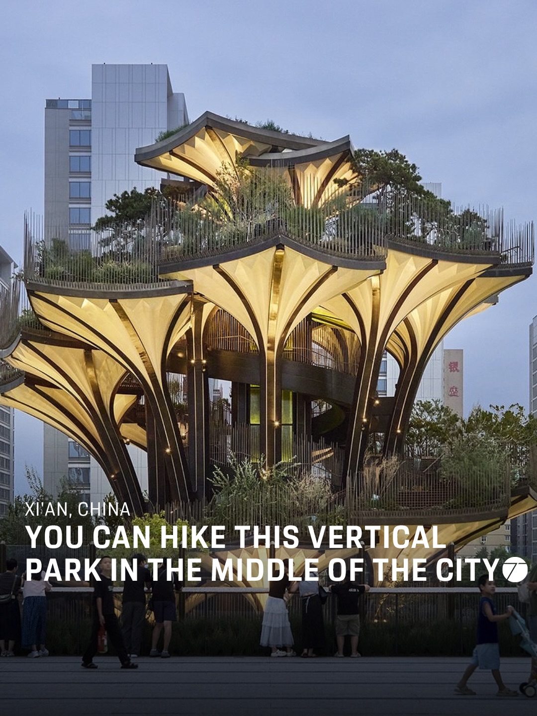 Xi'an's Vertical Park And TV Tower