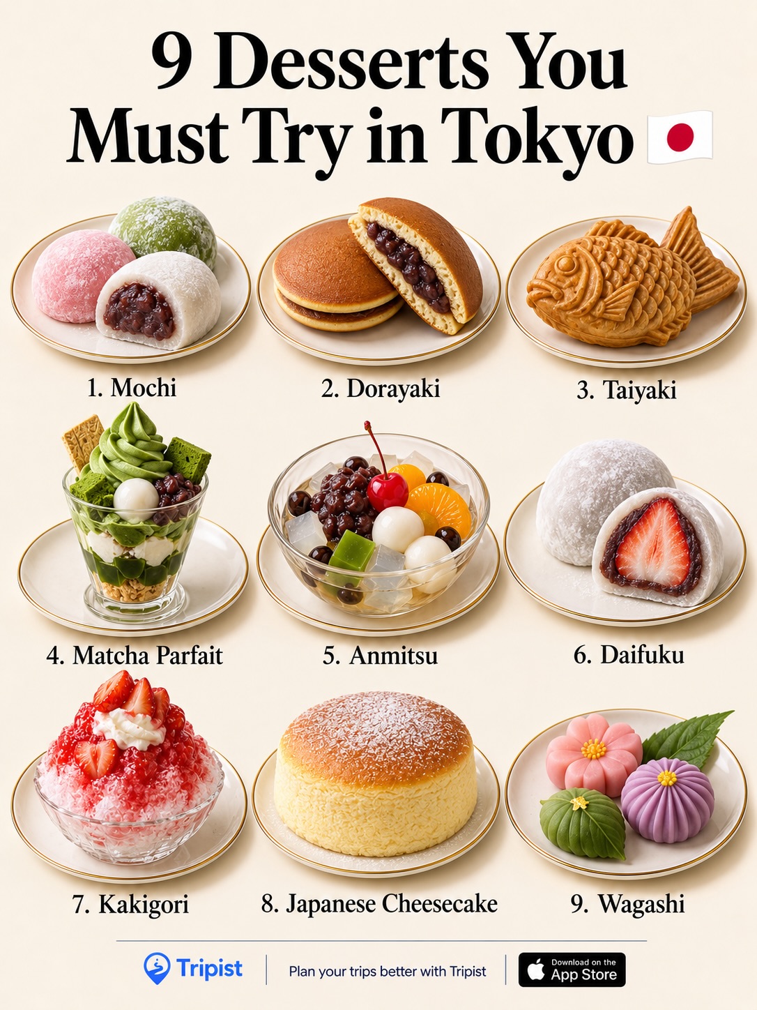Tokyo Landmarks And Desserts Itinerary