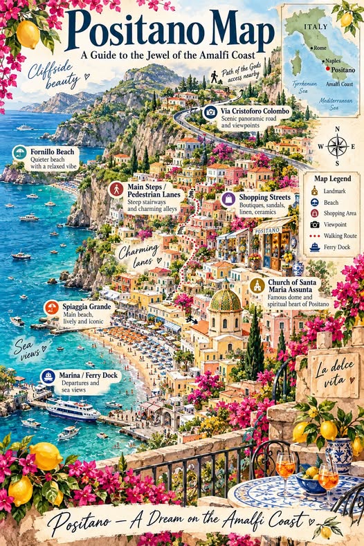 Amalfi Coast Highlights In Positano