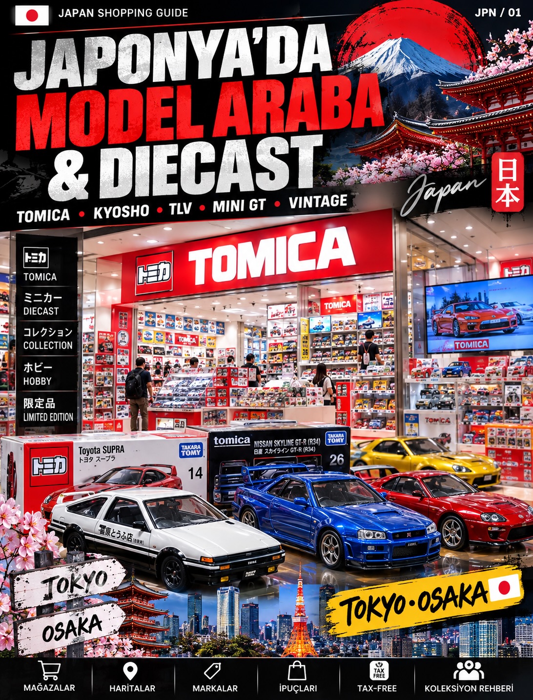 Model Car Shopping Guide for Tokyo and Osaka