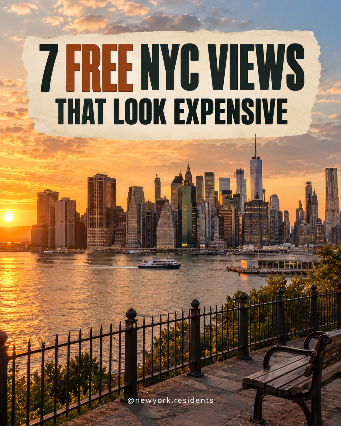 NYC Parks and Ferry Offering Free Skyline Views