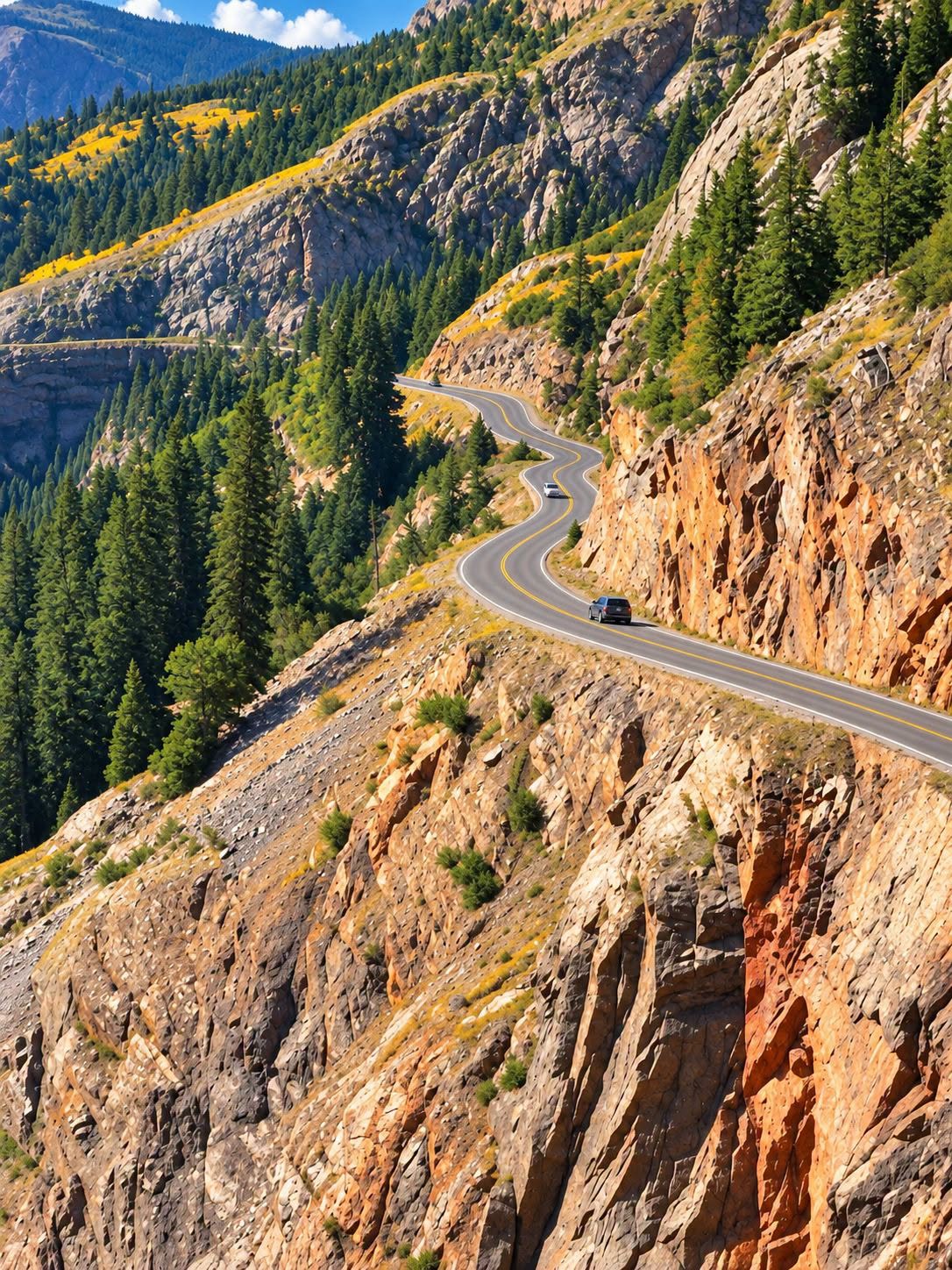 Scenic Colorado Mountain Towns And Road