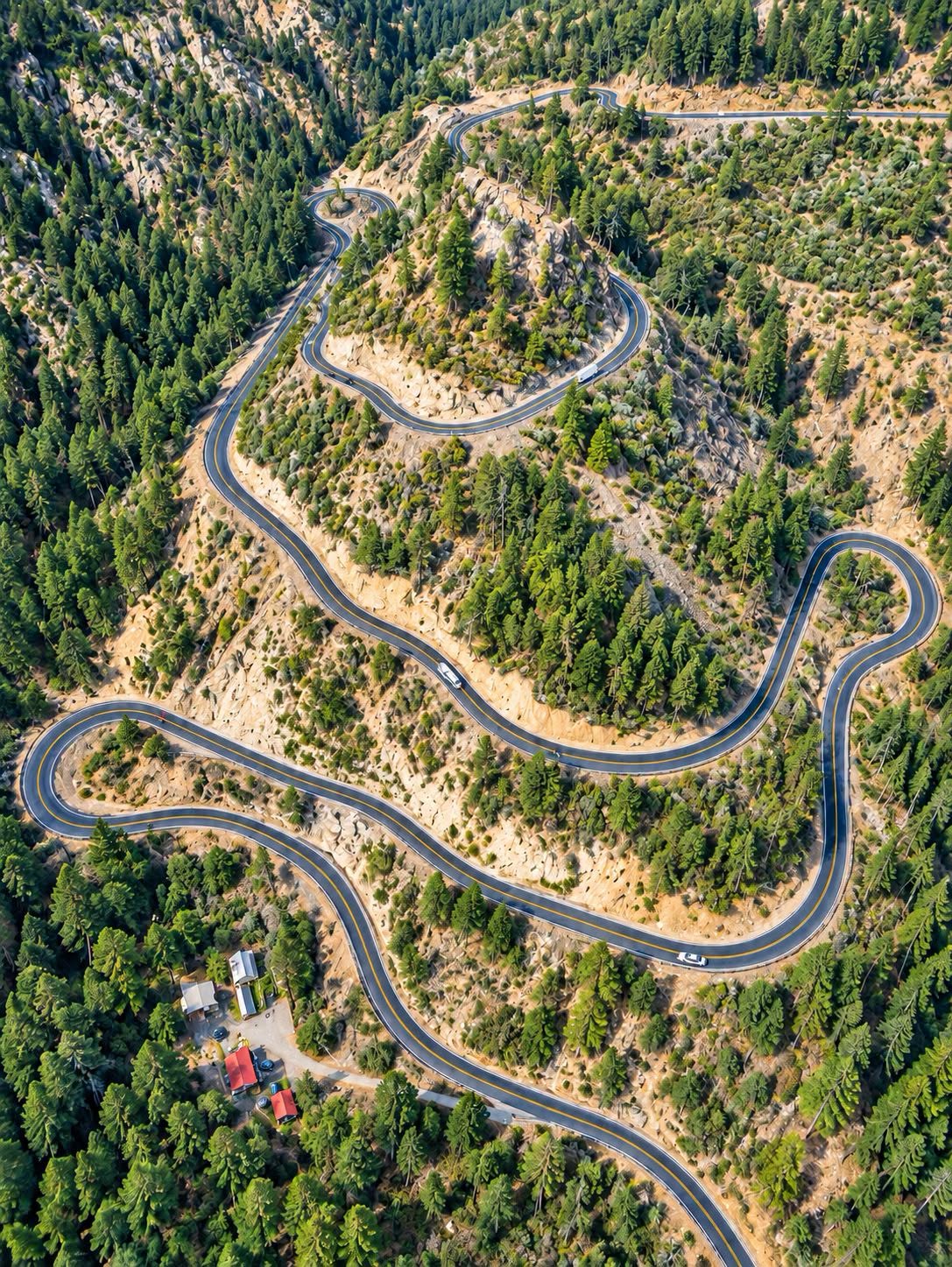 Scenic Arizona Highway 89A Through Oak Creek Canyon