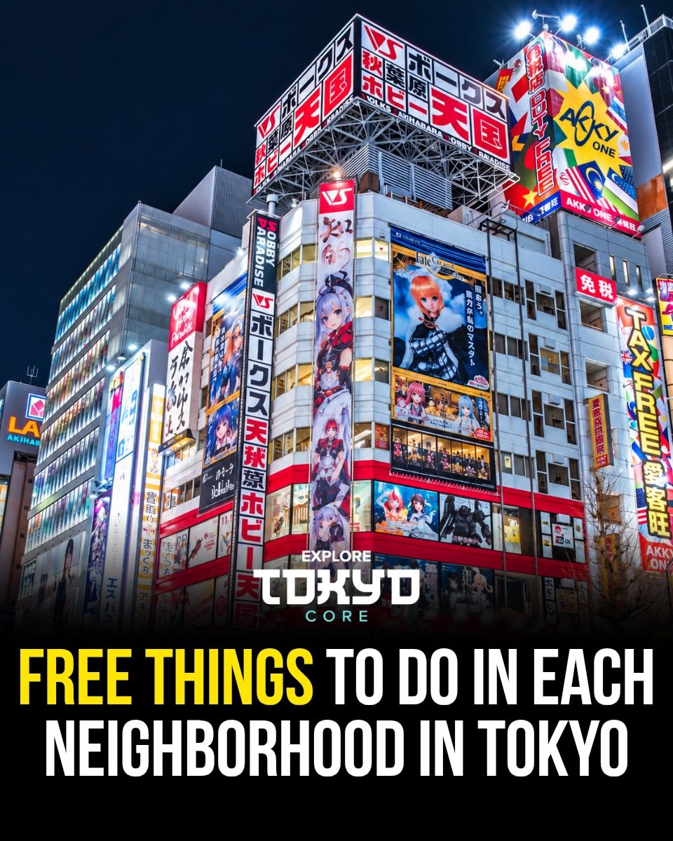 Free Attractions and Activities Across Tokyo Neighborhoods