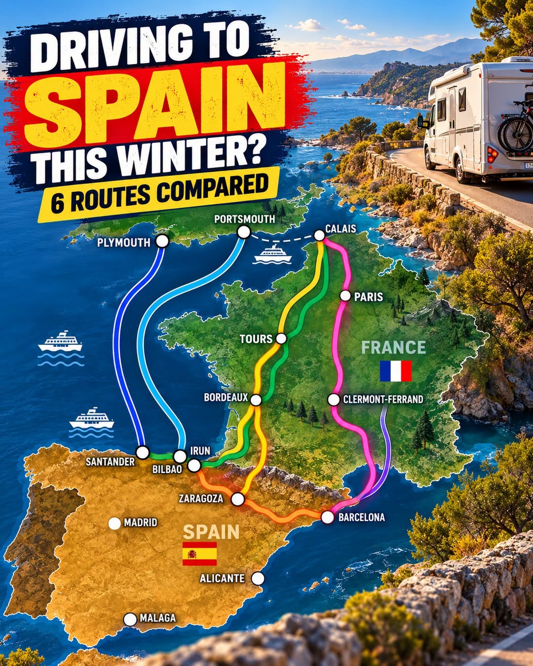 European Motorhome Routes: France To Spain